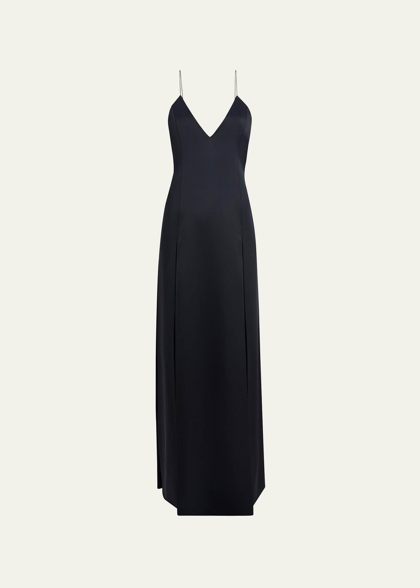 Shop Khaite Nonya Backless Maxi Dress In Black
