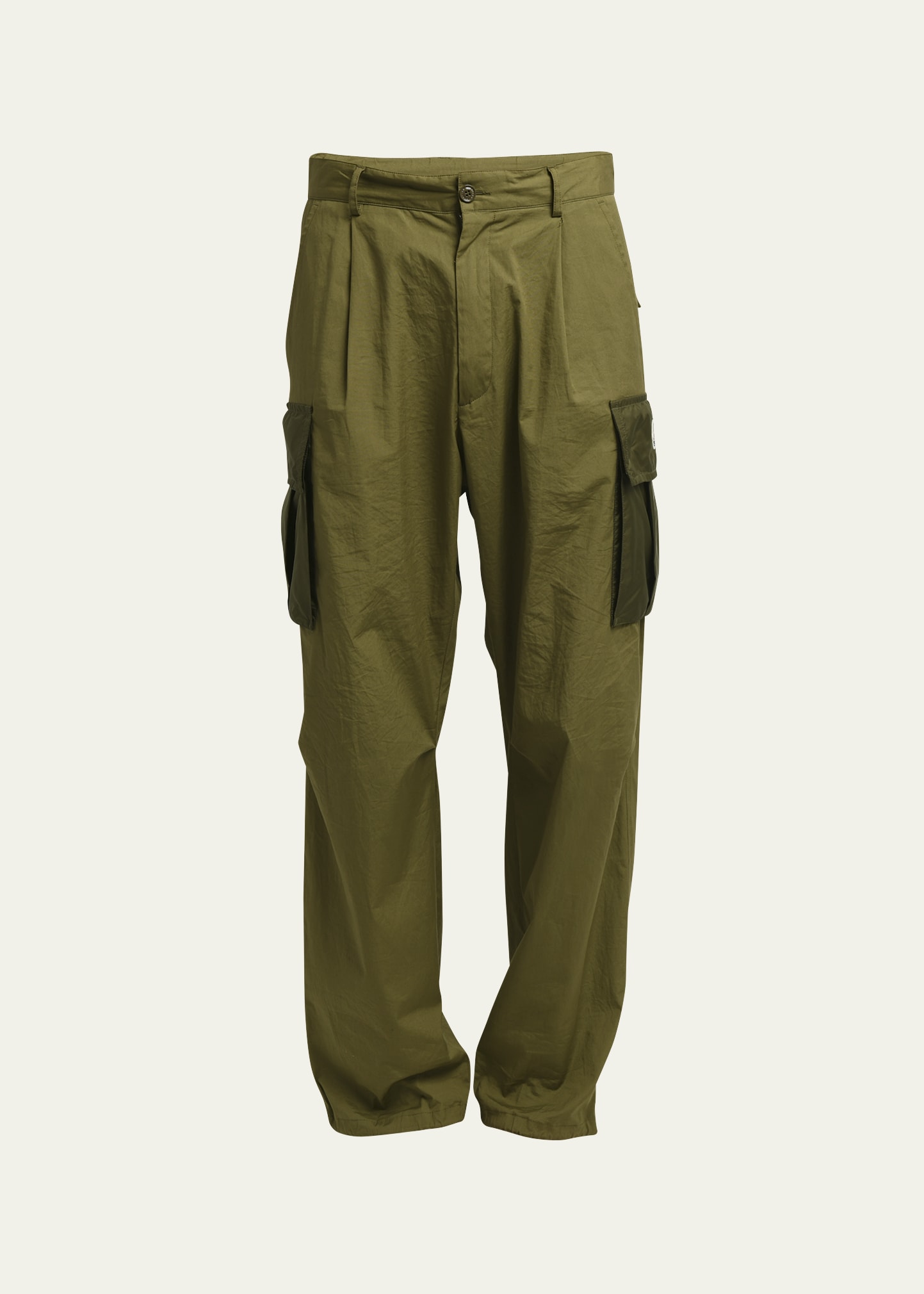 Moncler Men's Archivio Cargo Pants In Green