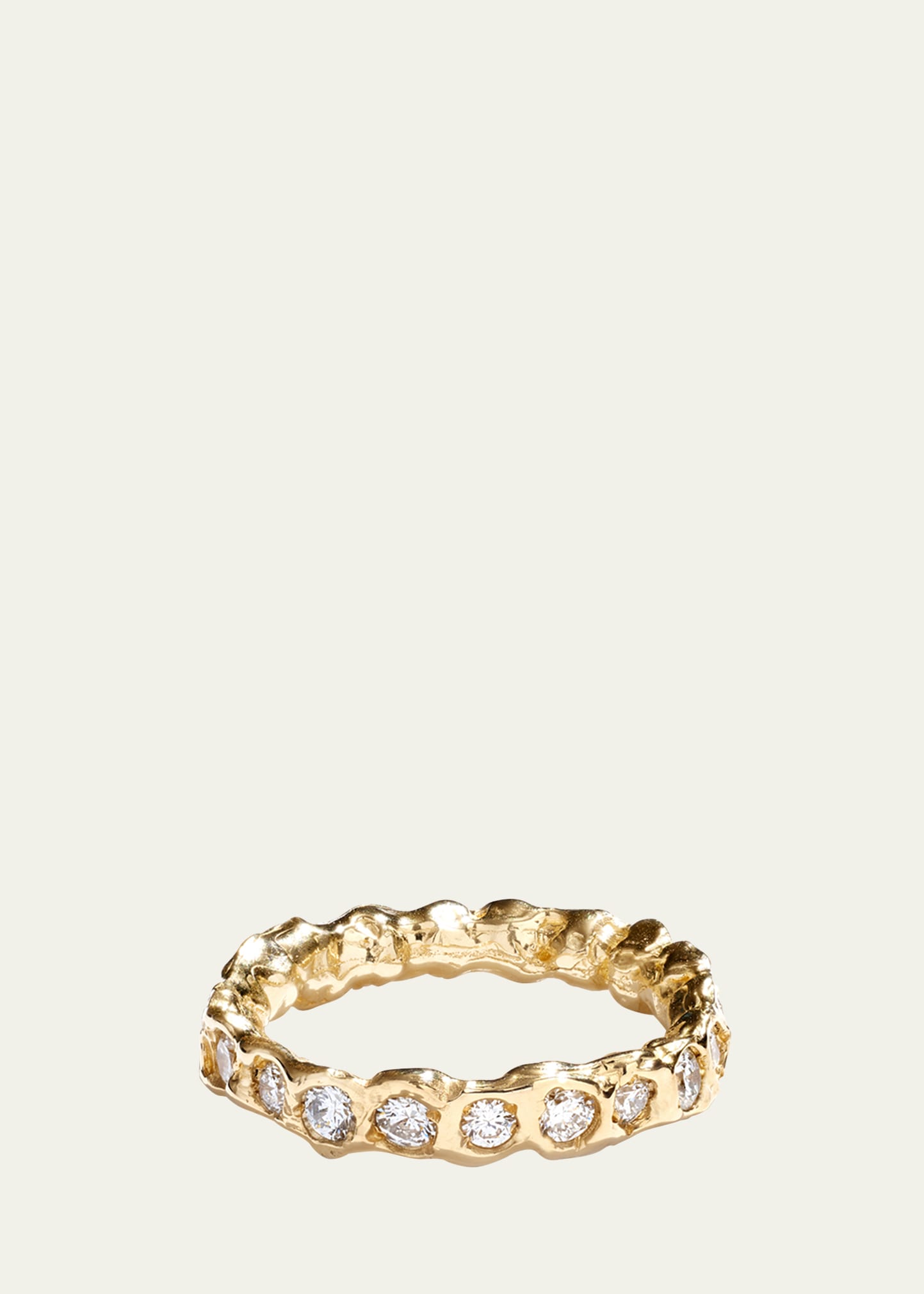 Shop Fie Isolde Alfa Diamond Ring, Light In Yellow Gold