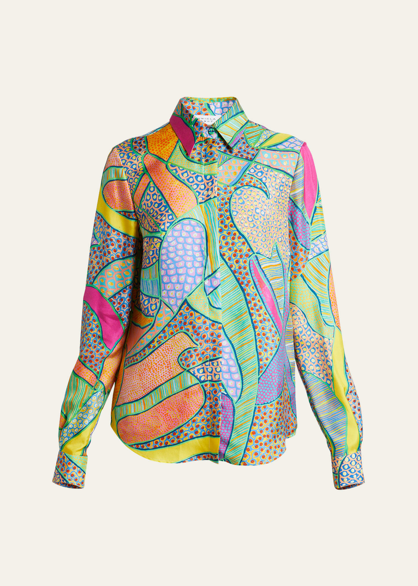 Shop Gabriela Hearst Henri Patterned Button-front Shirt In Multi