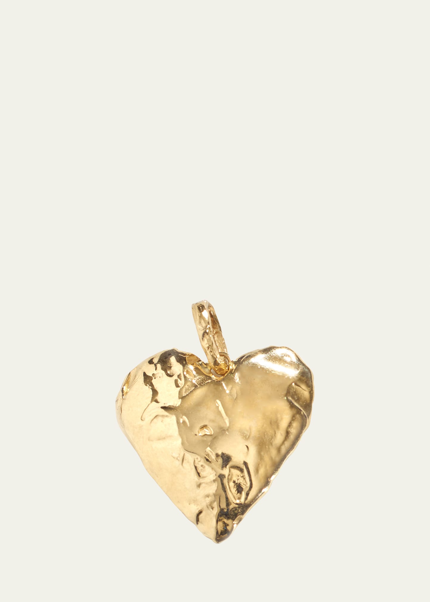Shop Fie Isolde Heart Pendant, Bold In Yellow Gold