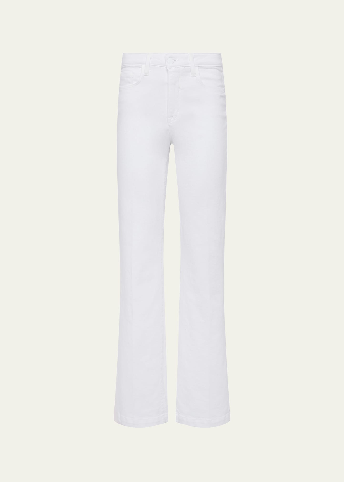 L Agence Nolan High Rise Patchpocket Wide Leg In Blanc