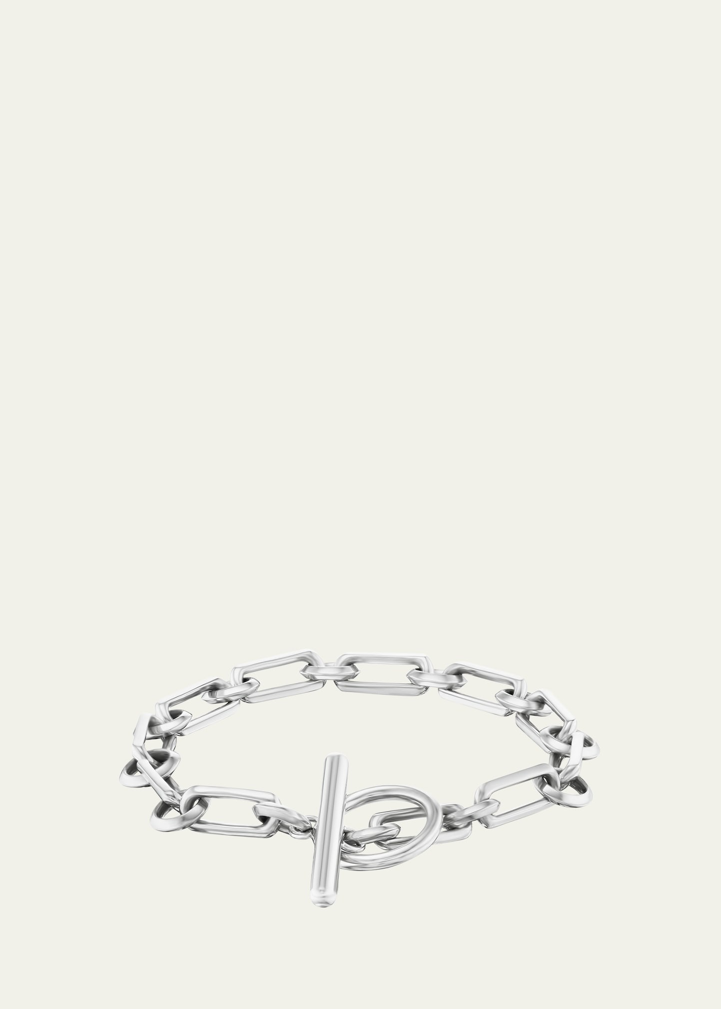 Shop Sheryl Lowe Soho Chain Toggle Bracelet In Silver