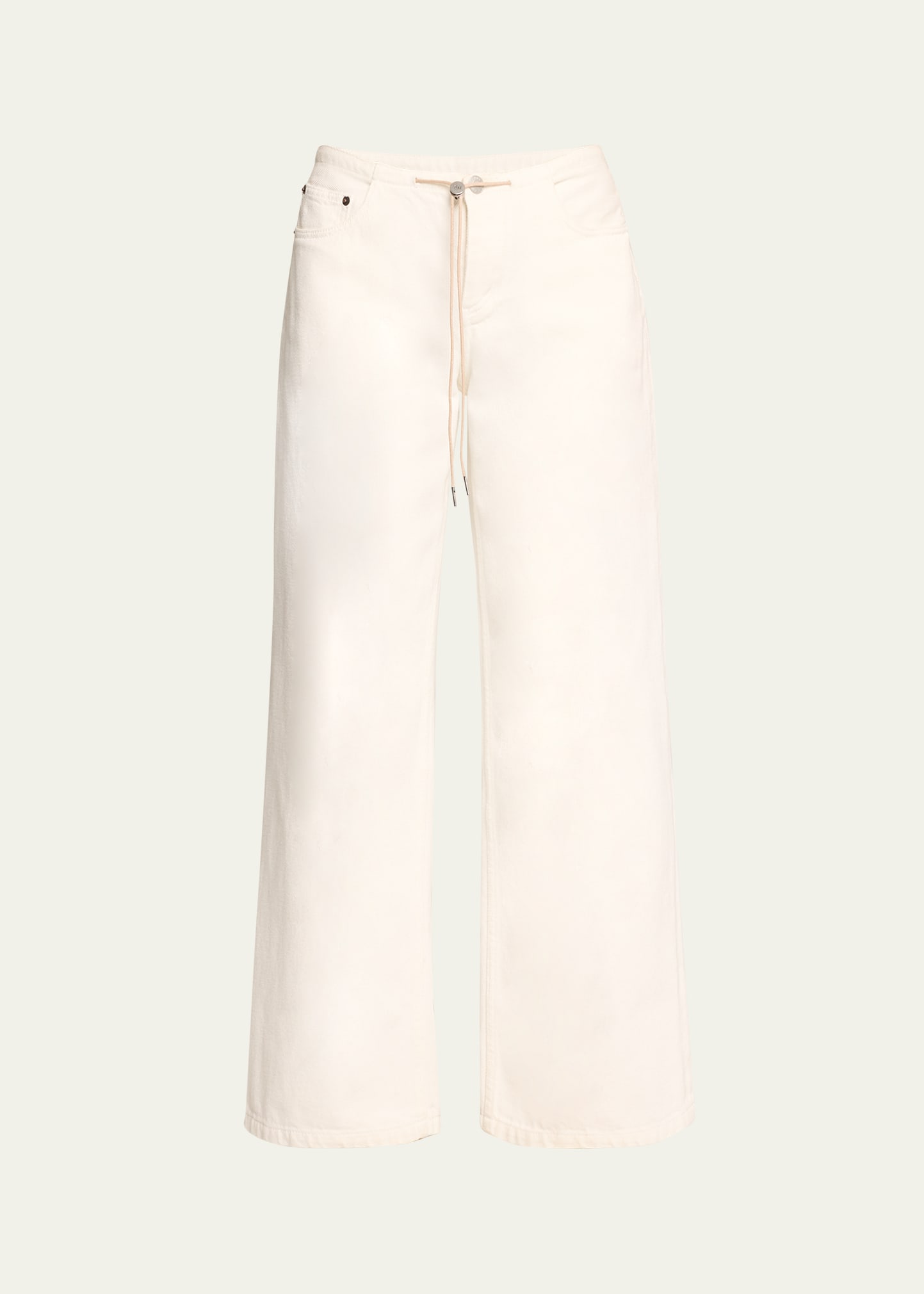 Still Here Cool Low-rise Jeans In Milk