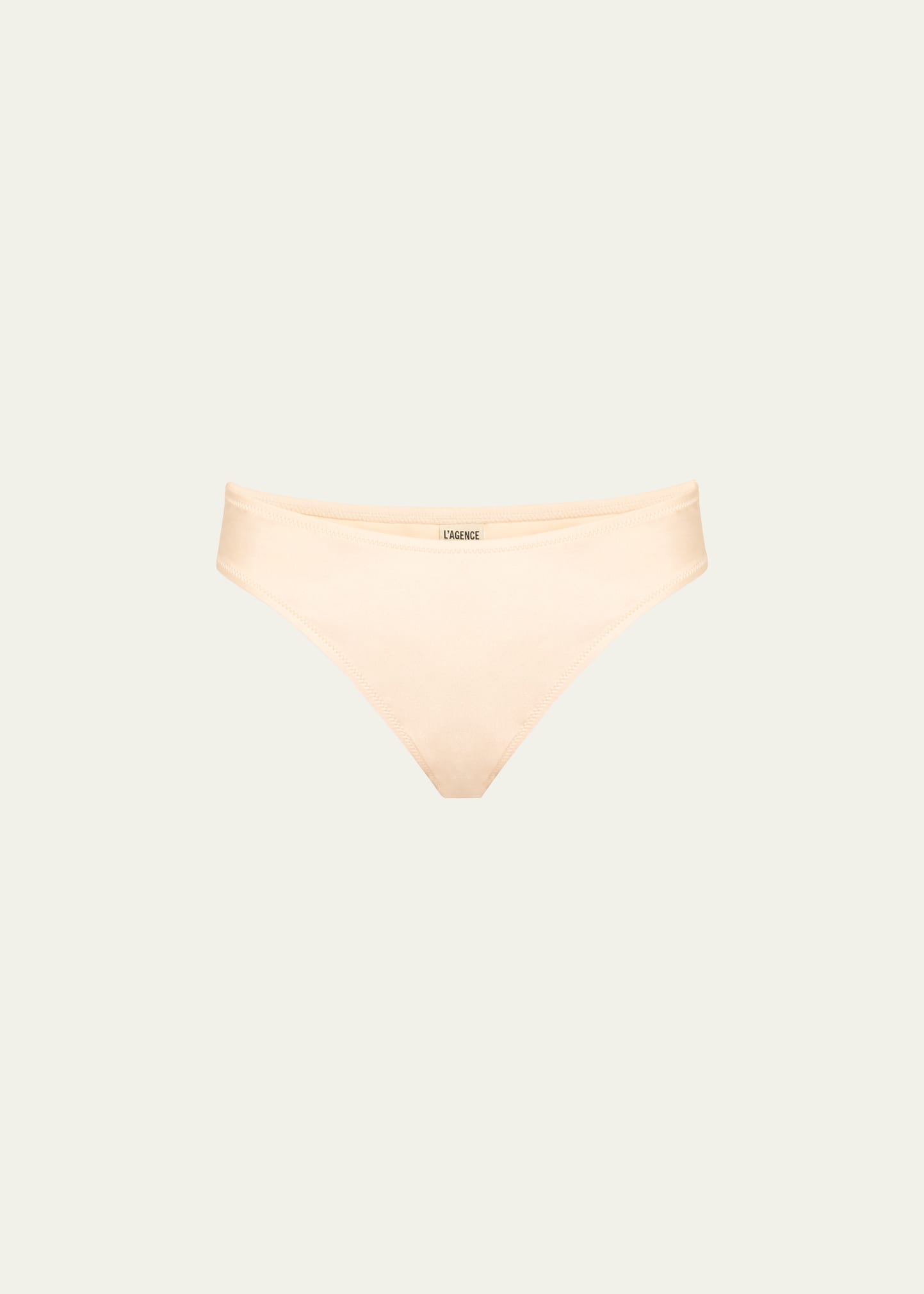 L'agence Swim Nicole Solid Classic Bikini Bottoms In Champagne