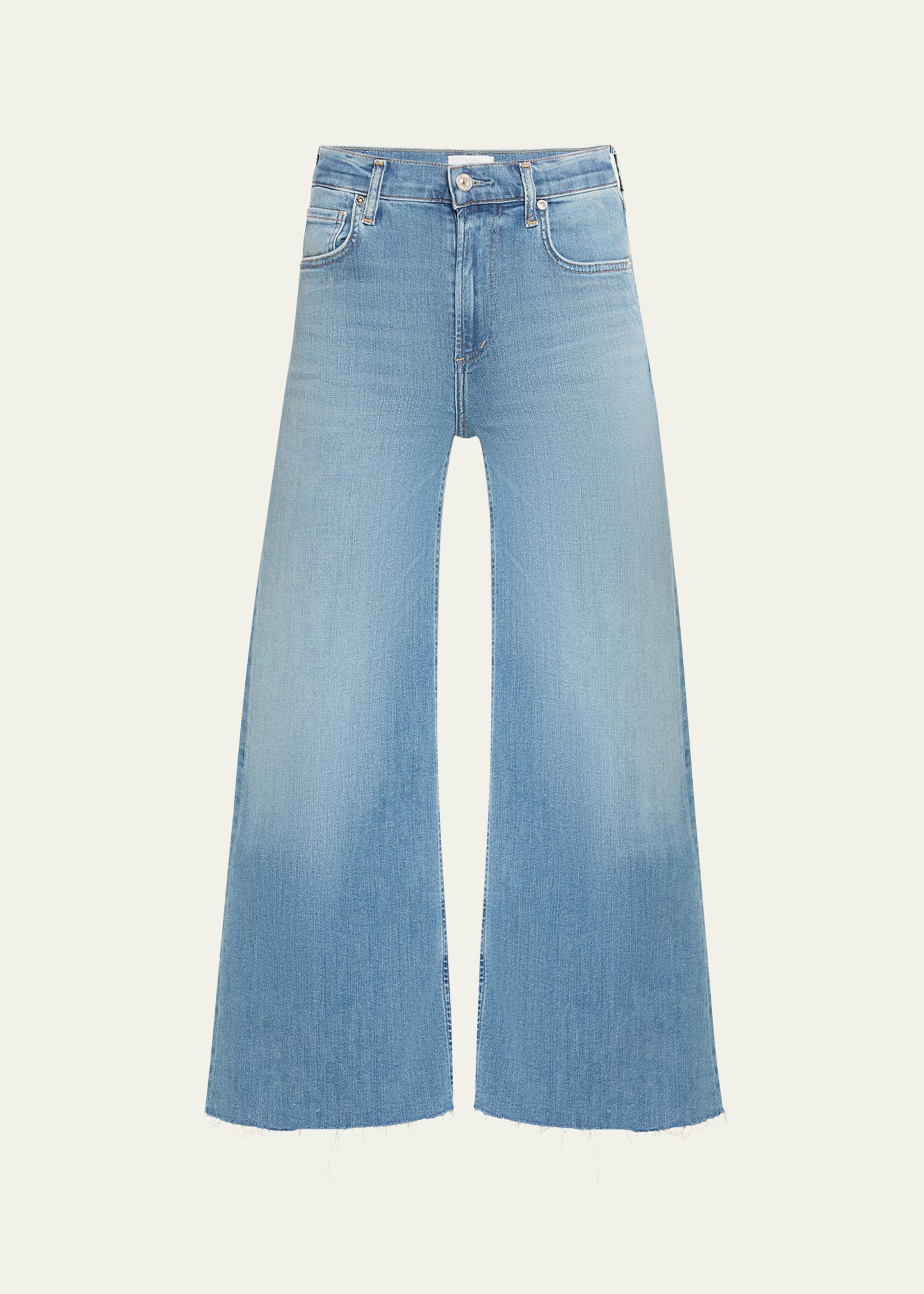 Citizens Of Humanity Lyra Cropped Wide-leg Jeans In Abliss