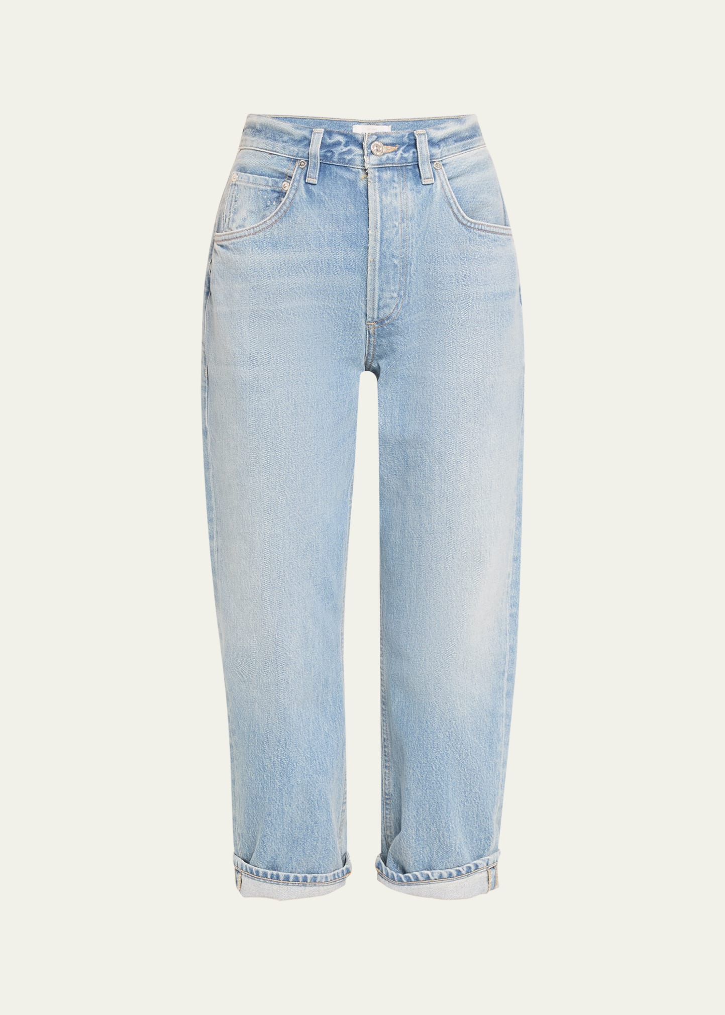 Citizens Of Humanity Dahlia Bow Leg Baby Roll Jeans In Ribbon In Ribbon