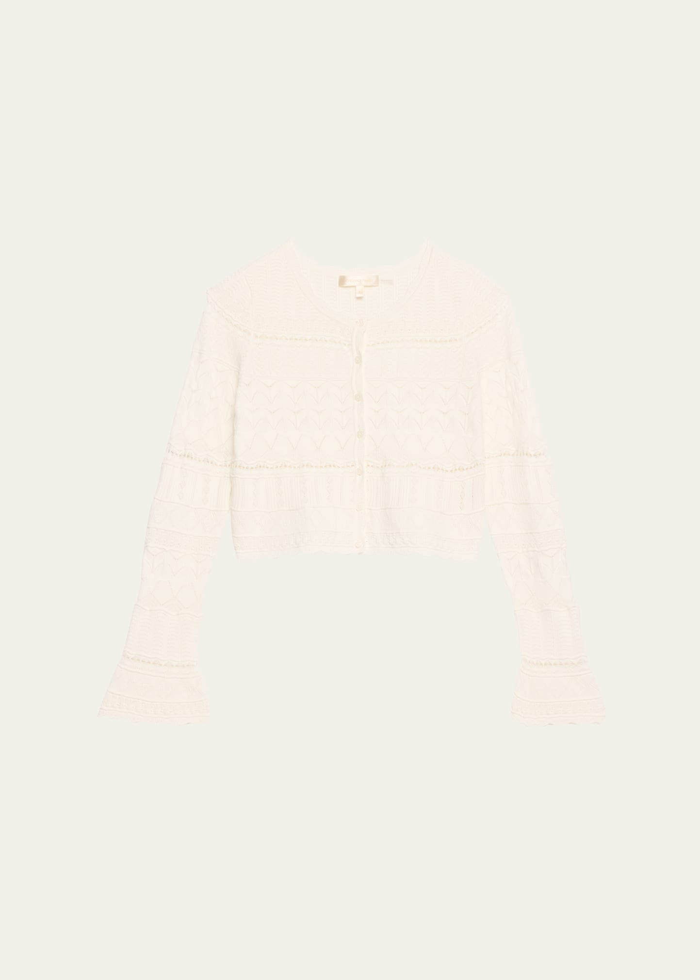 Media Cropped Pointelle Cardigan