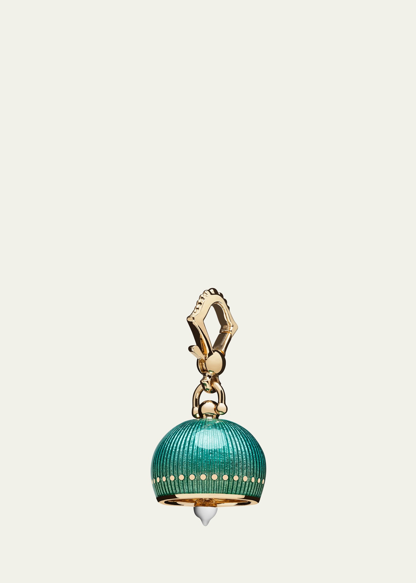 Emerald Enamel Bell Charm