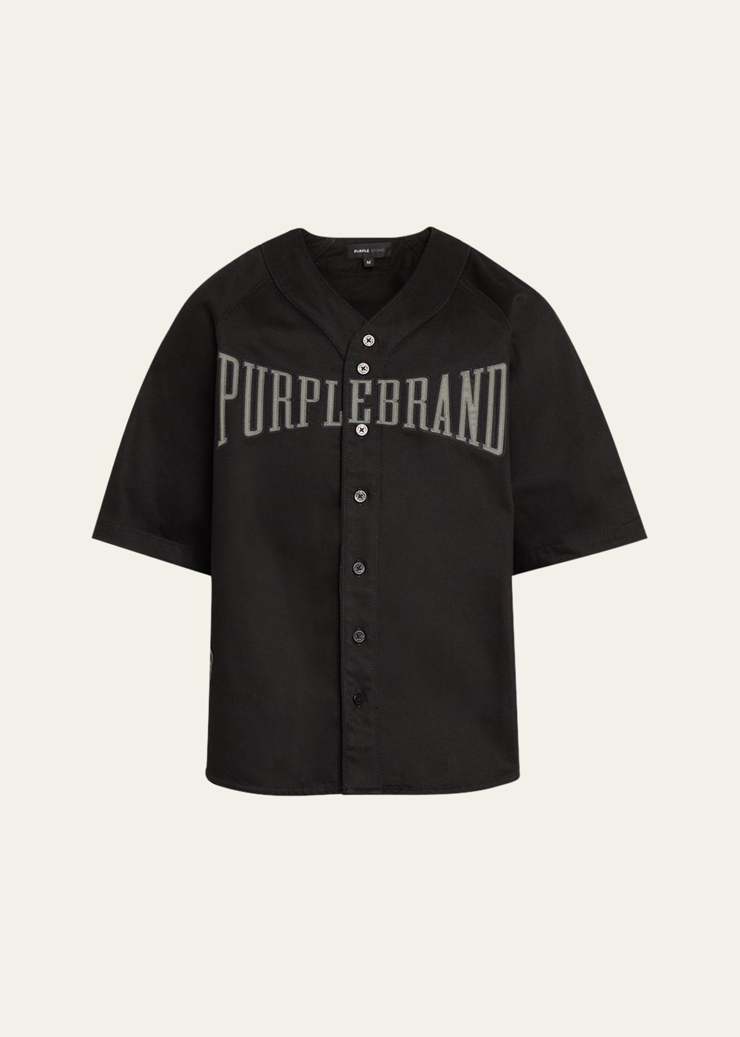 Purple Men's Logo Baseball Shirt
