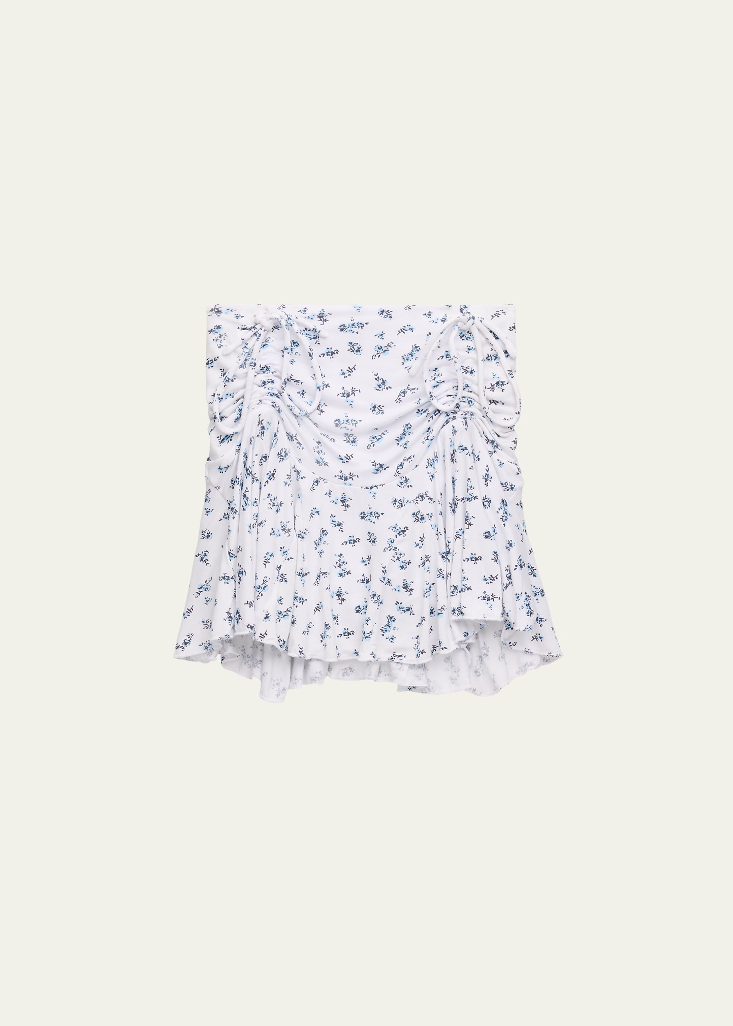 Shop Katiej Nyc Girl's Tween Jax Drawstring Floral-print Skirt In Blufl