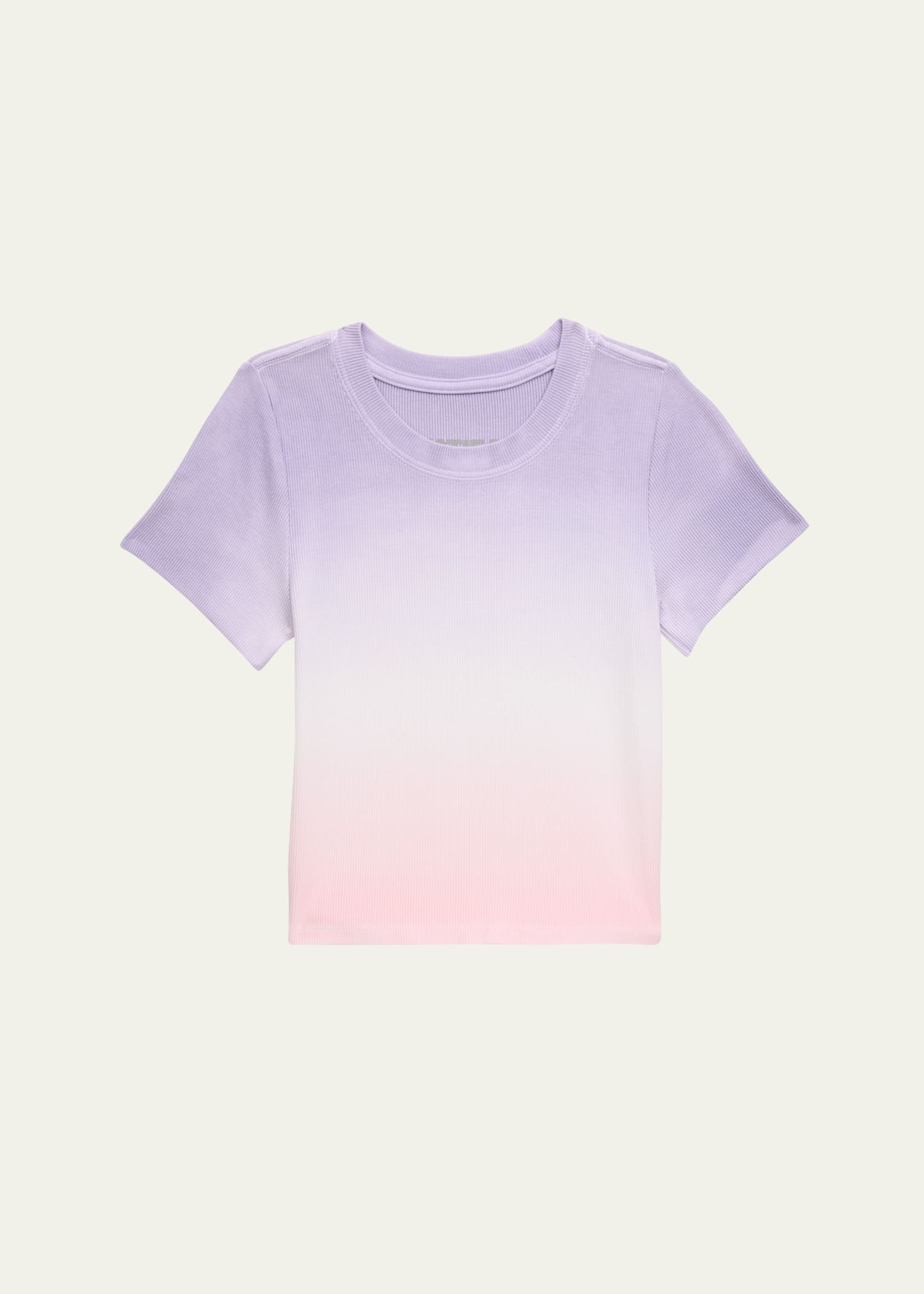 Girl's Tween Livi Dip Dye Ribbed T-Shirt, Size S-XL