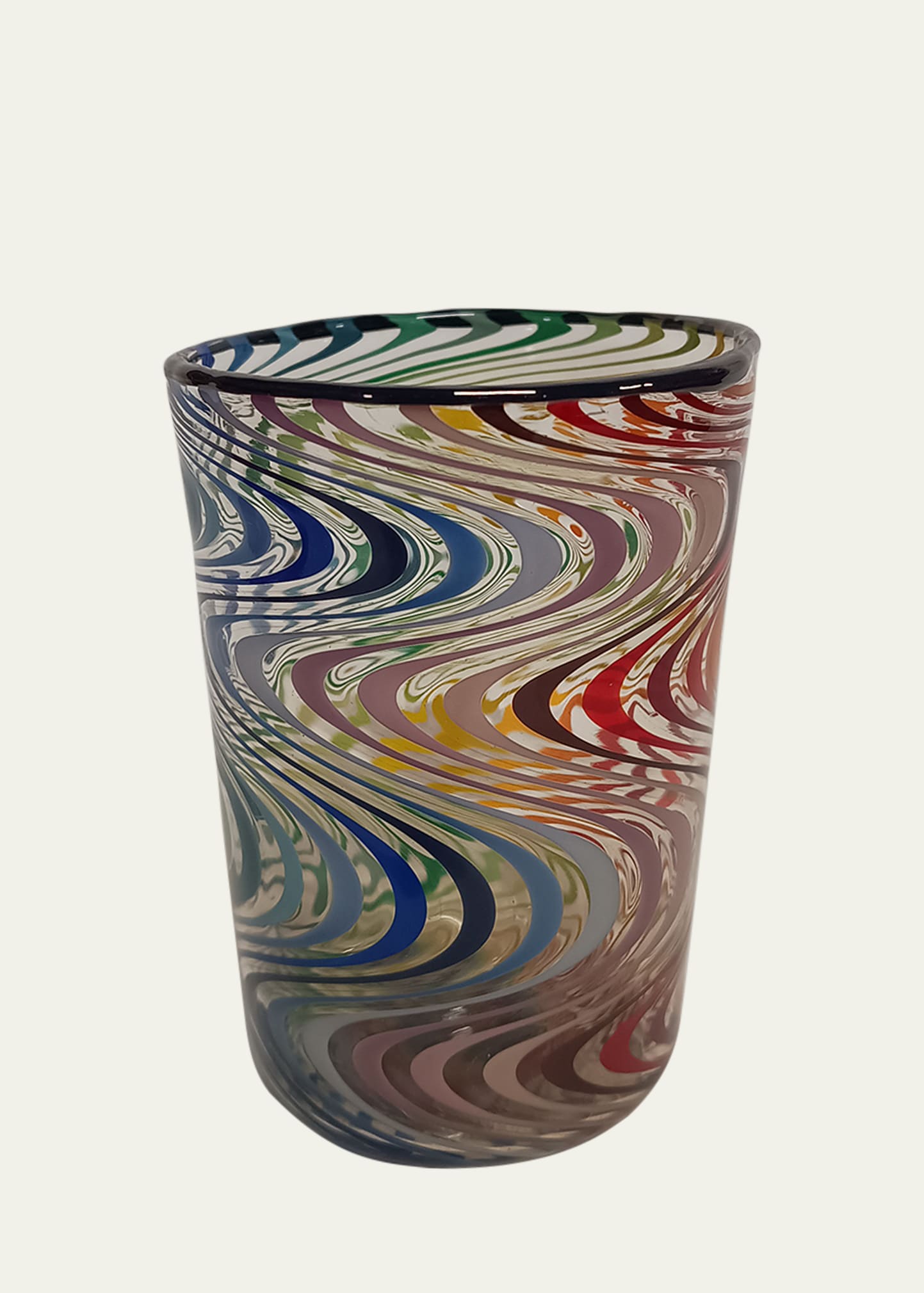 Pierrot Doremus Little Right Wig Wag Multicolor Drinking Glass, 8.4 Oz. In Multi