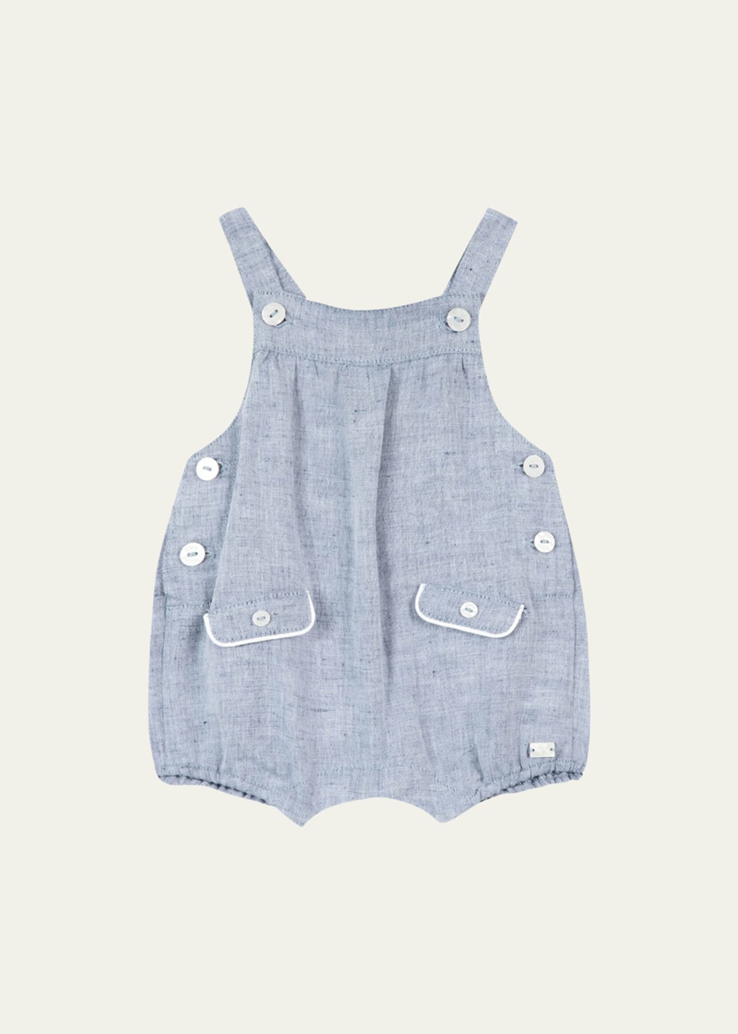 Tartine Et Chocolat Kids' Boy's Bubble Romper In Bleu Ocean