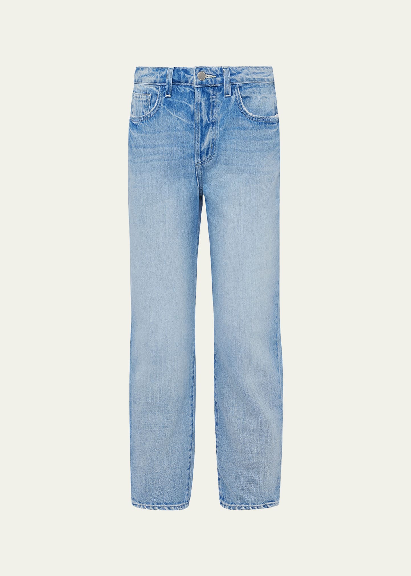 Shop L Agence June Ultra High-rise Crop Stovepipe Jeans In Palisade
