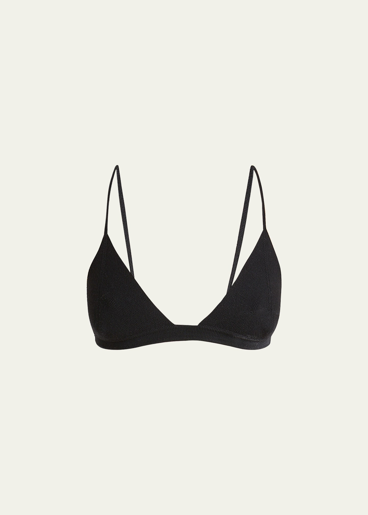 Shop Gabriela Hearst Chevier Wool Bra In Black