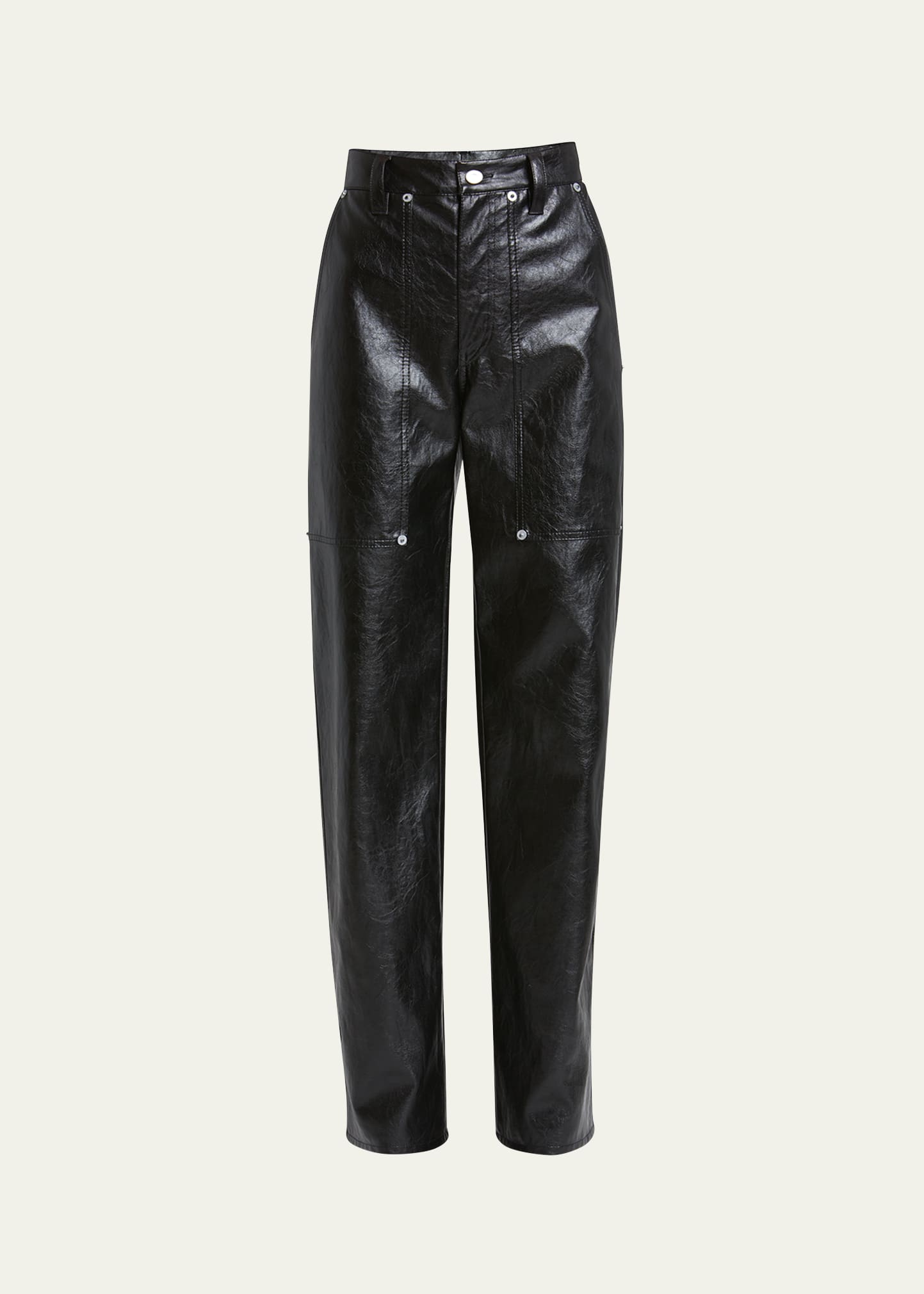 Ariete Faux Leather Trousers