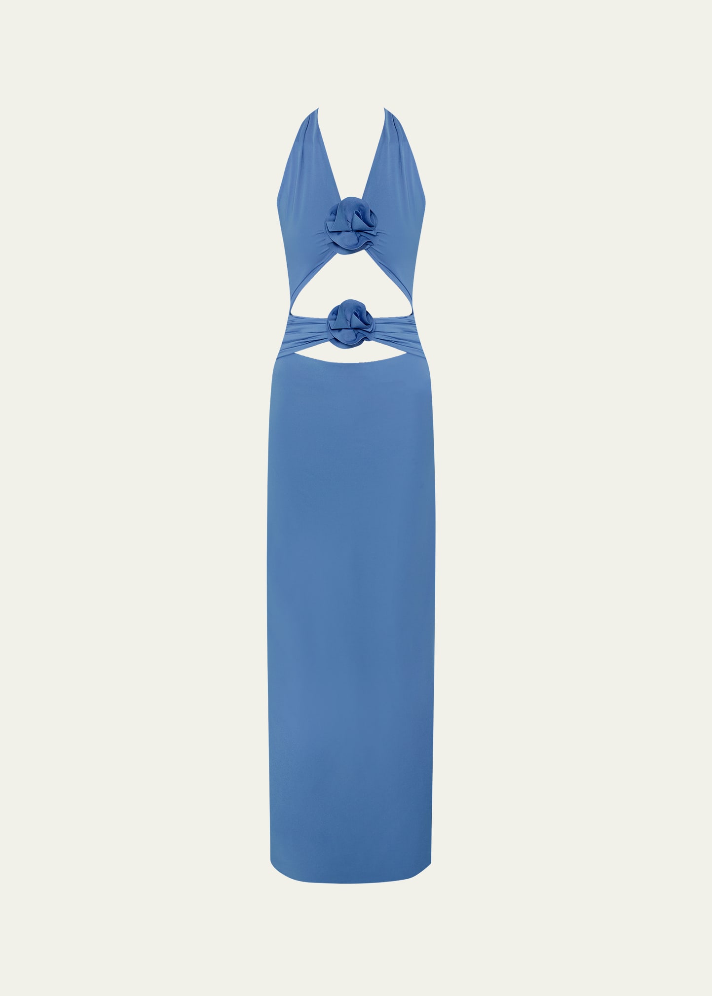 Shop Maygel Coronel Vaupes Cutout Maxi Dress In Coast Blue