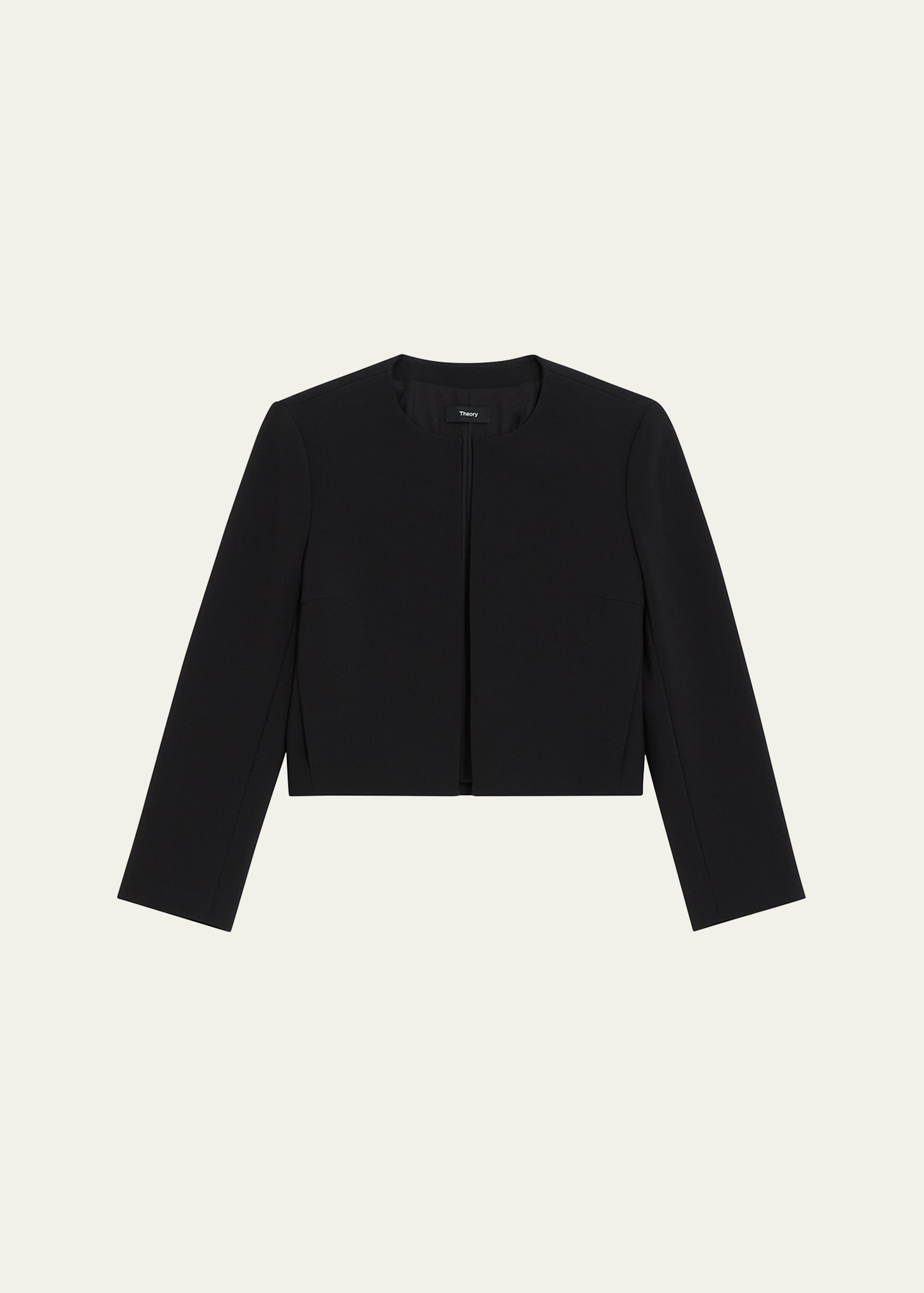 Shop Theory Open-front Clean Tailor Jacket In Blk