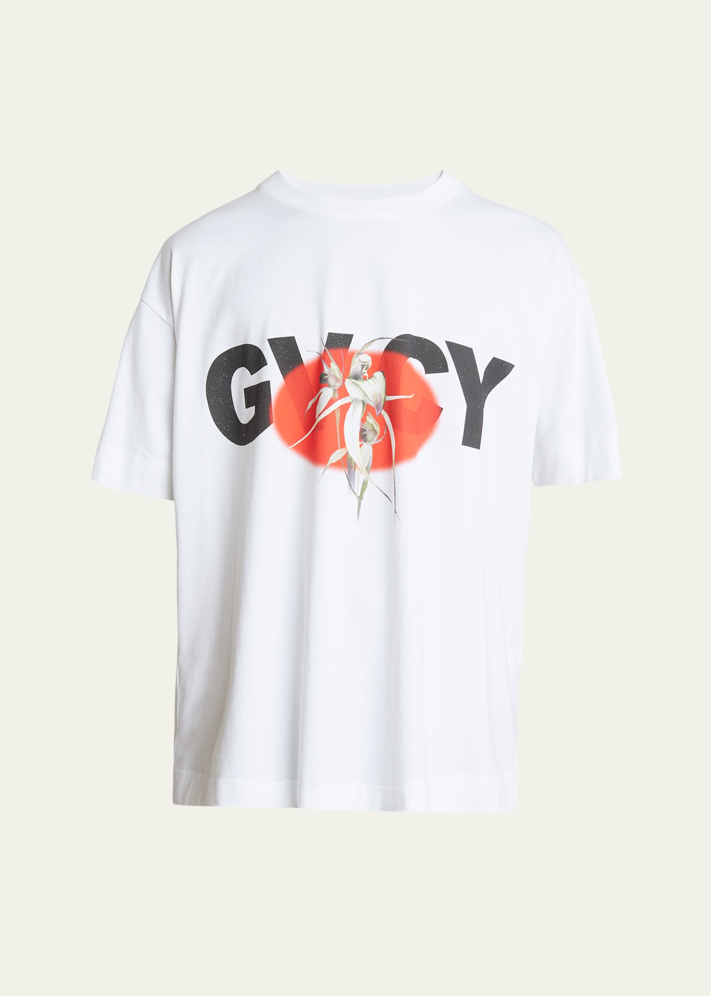 Shop Givenchy Men's Jersey 4g Bird Of Paradise T-shirt In White
