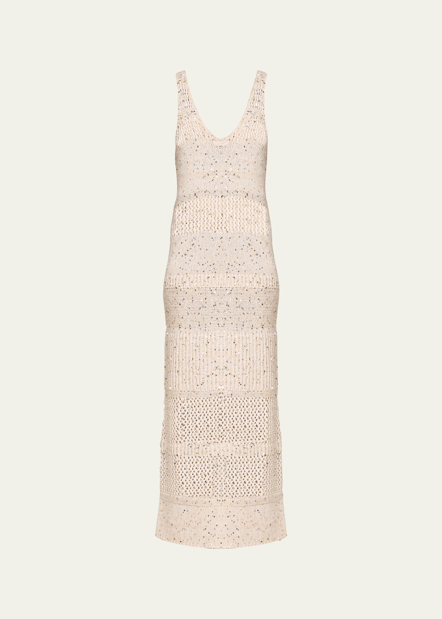 Recycled Sequined Cashmere Midi Dress
