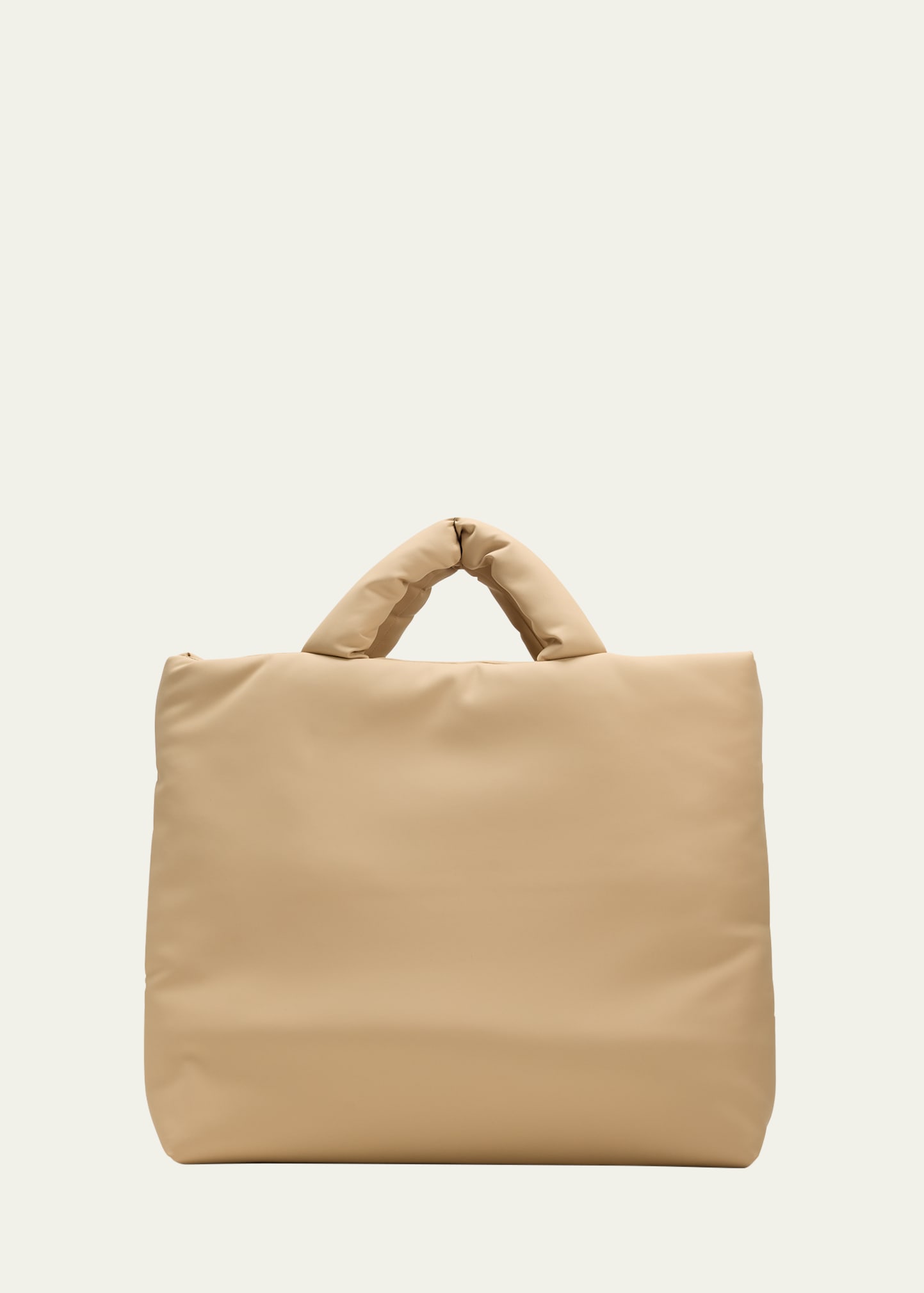 Shop Kassl Pillow Large Rubber Tote Bag In Latte