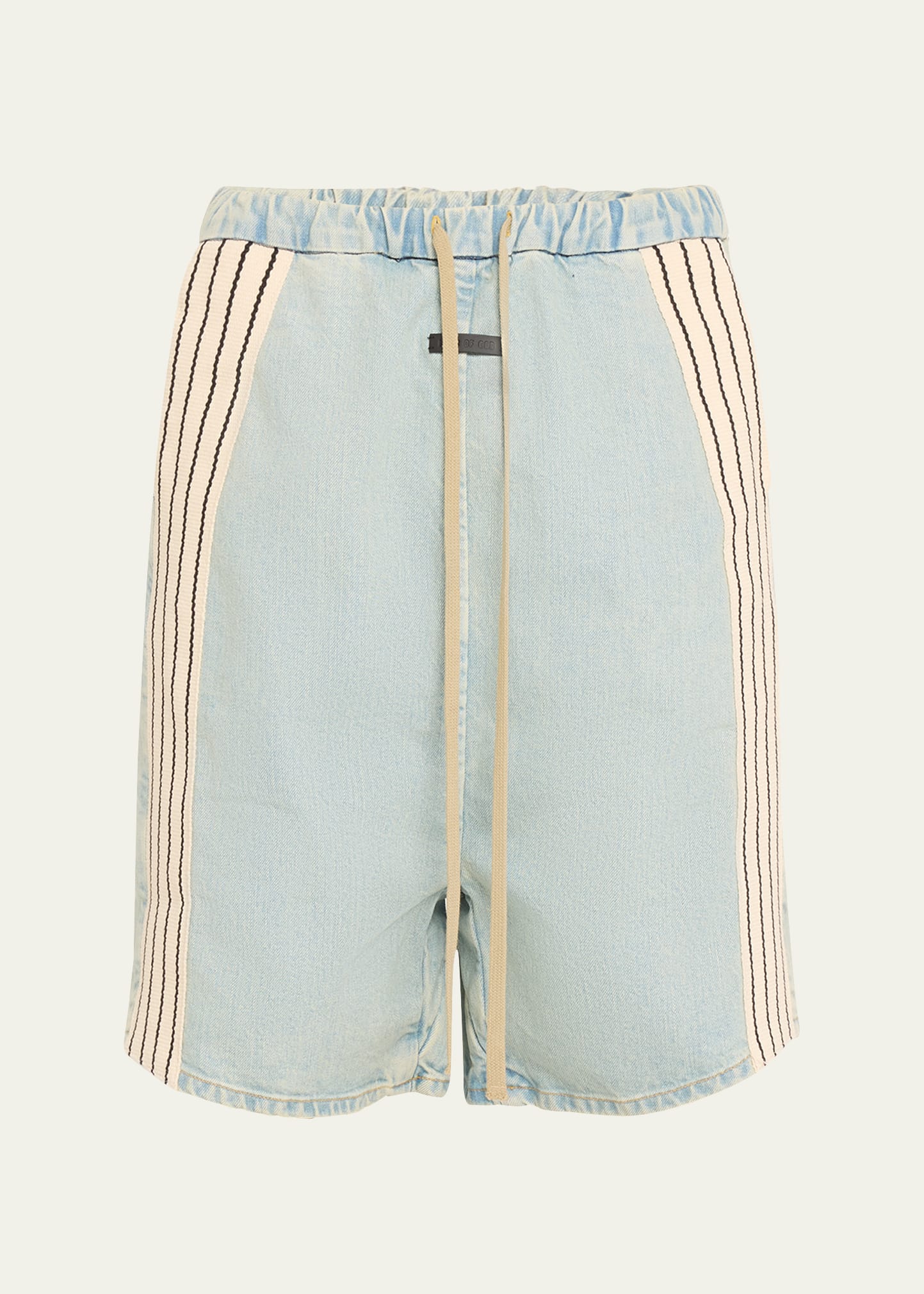 Men's Side-Stripe Jean Shorts