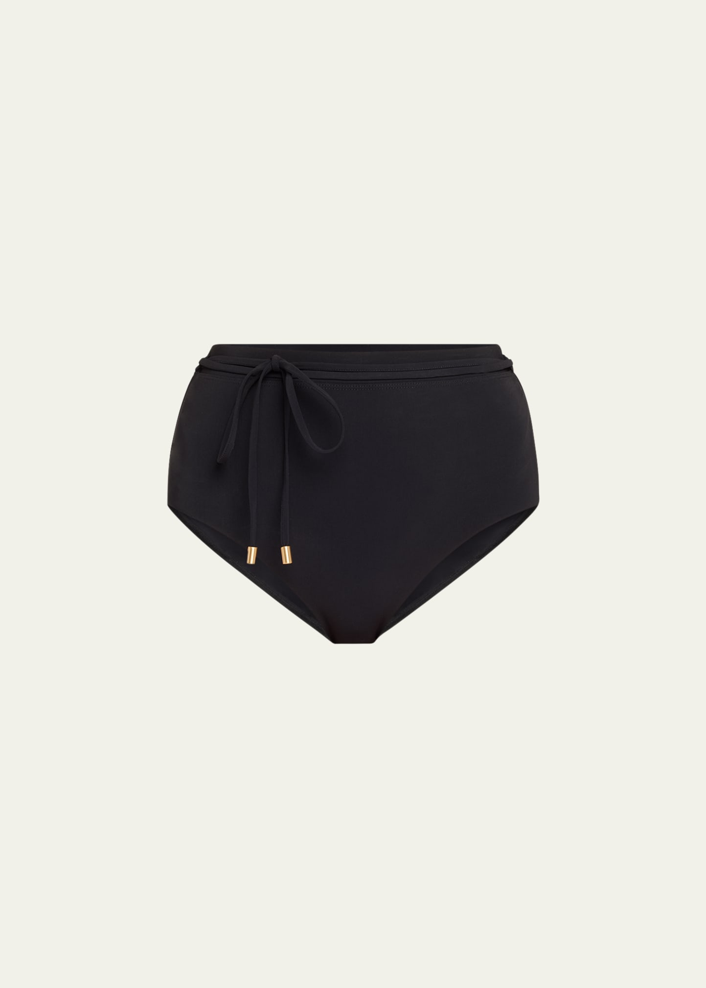 Shop Zimmermann Halliday High-waist Bikini Bottoms In Noir