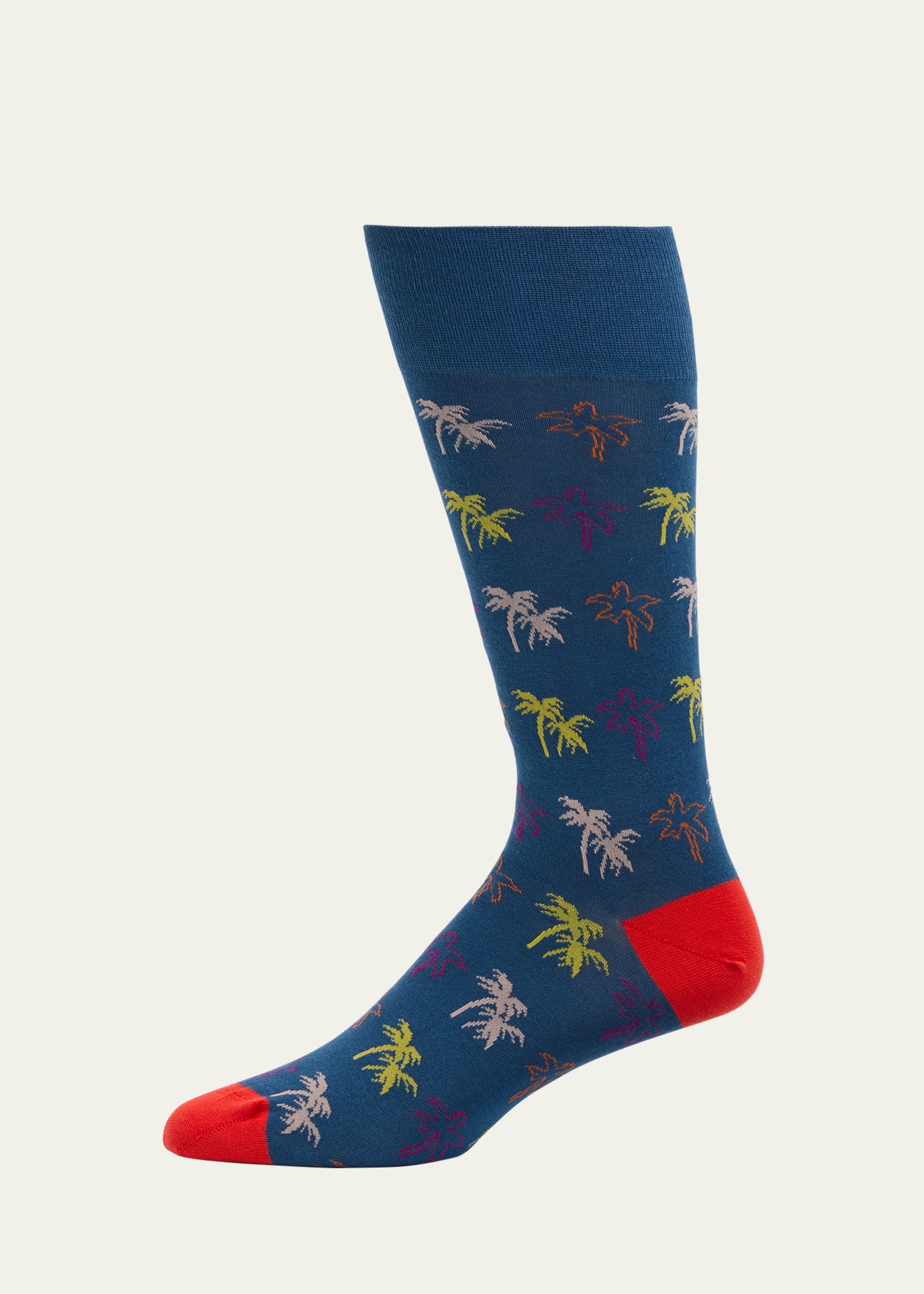 Paul Smith Men's Felix Palm Crew Socks In 47