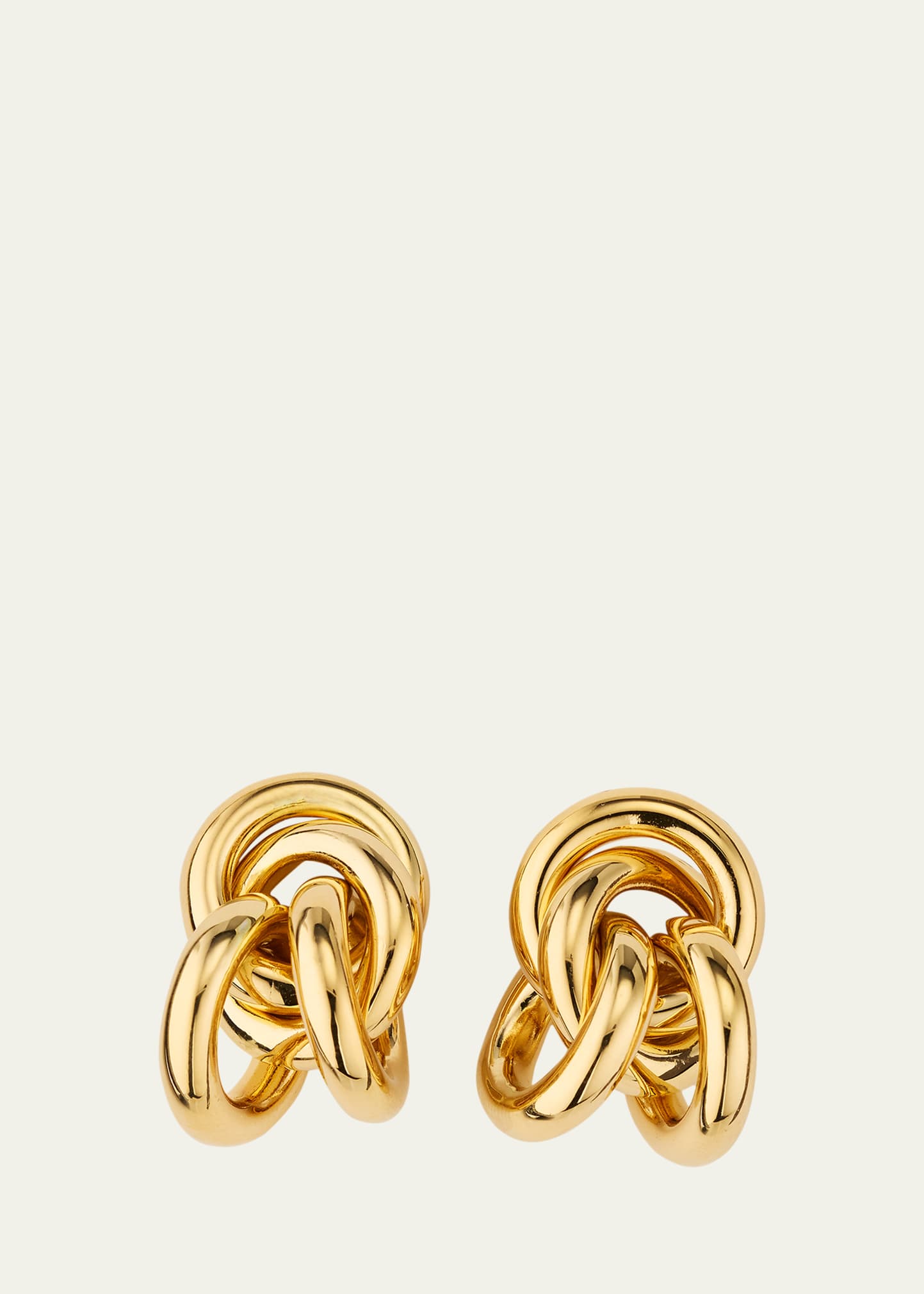 Lie Studio The Vera 18k Gold Plated Statement Earrings In Yg