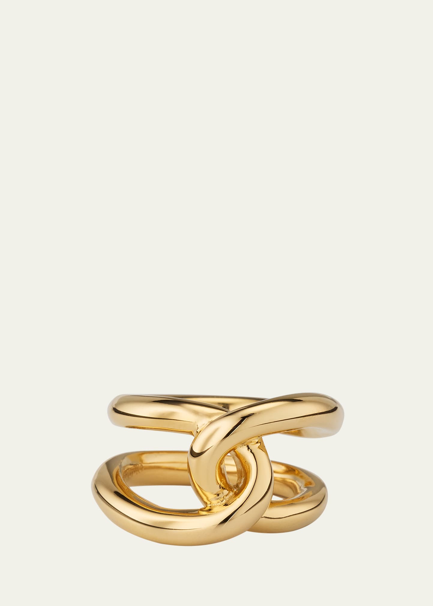 Lie Studio The Agnes Sterling Silver Knot-tie Ring In Yg