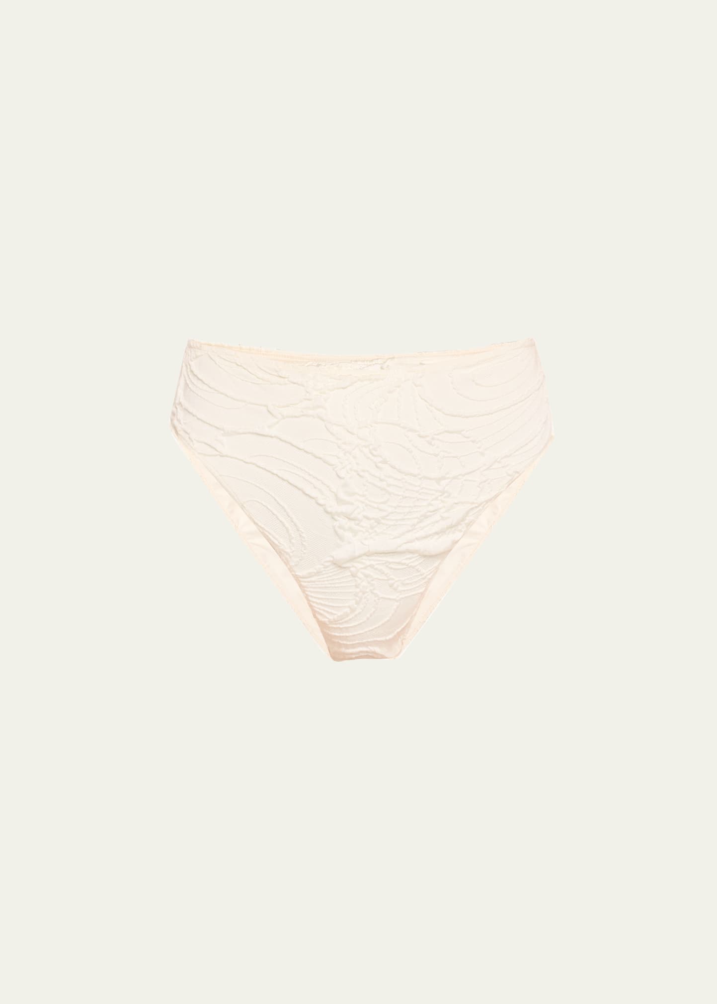 Shop Patbo Jacquard High-leg Bikini Bottoms In White