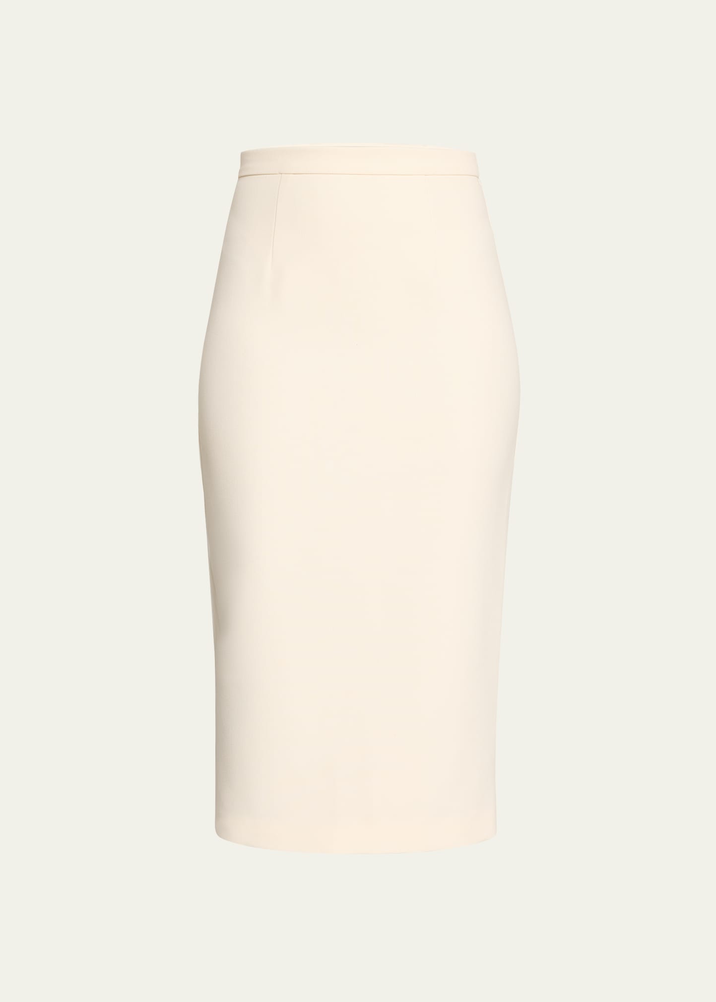Pencil Crepe Midi Skirt