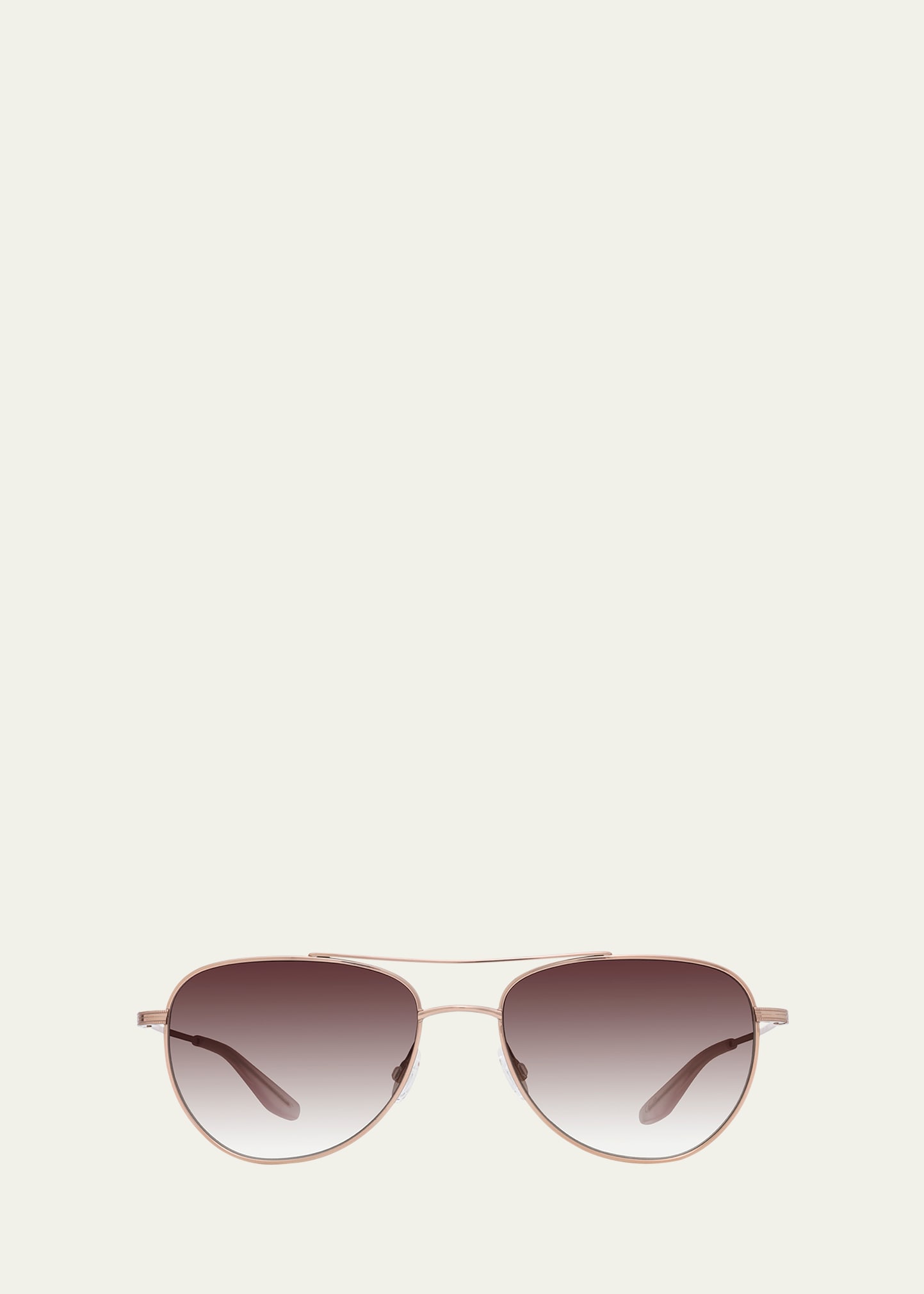 Shop Barton Perreira Aerial Rose Gold Titanium Aviator Sunglasses
