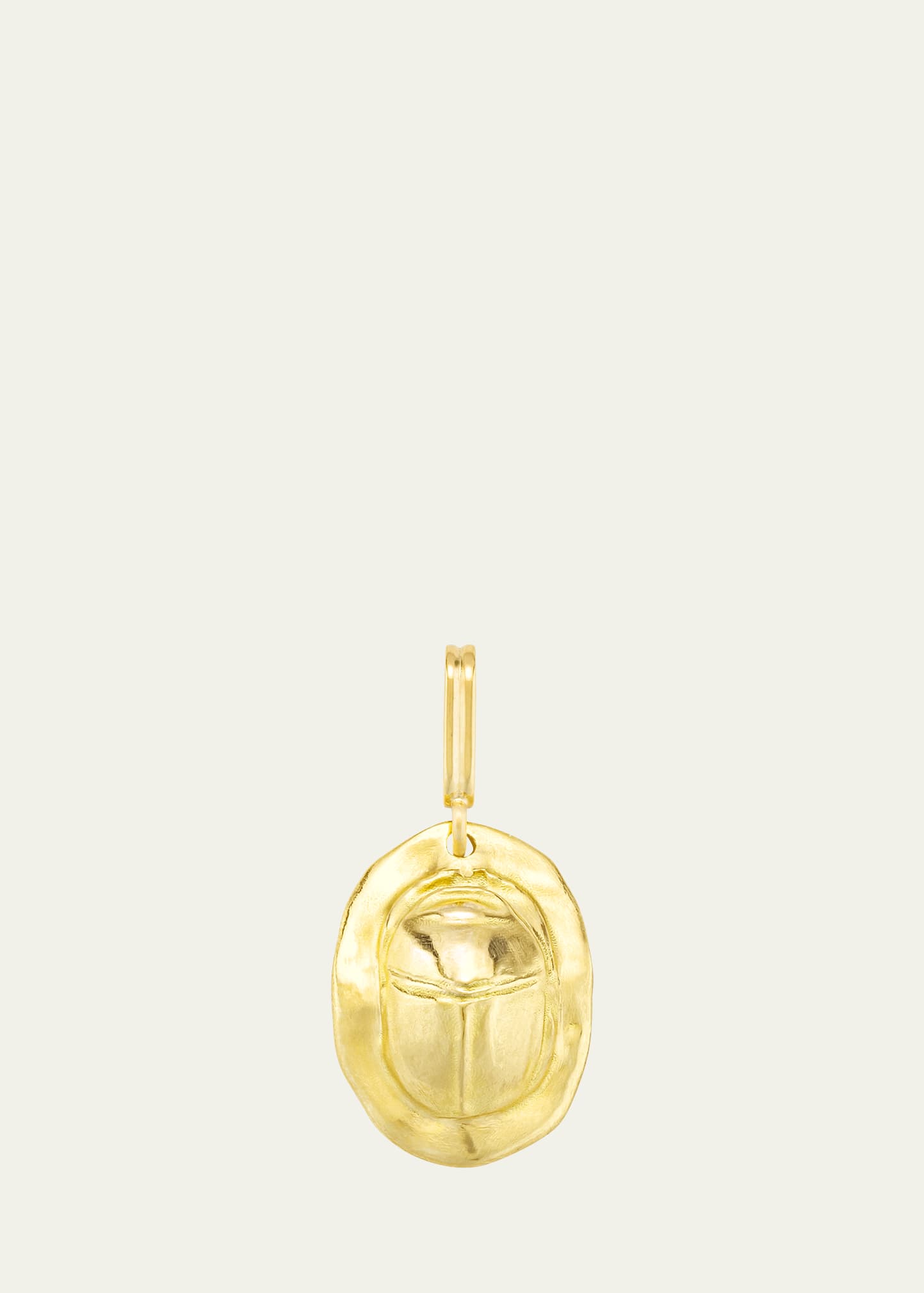 18K Yellow Gold Beetle Medal Charm
