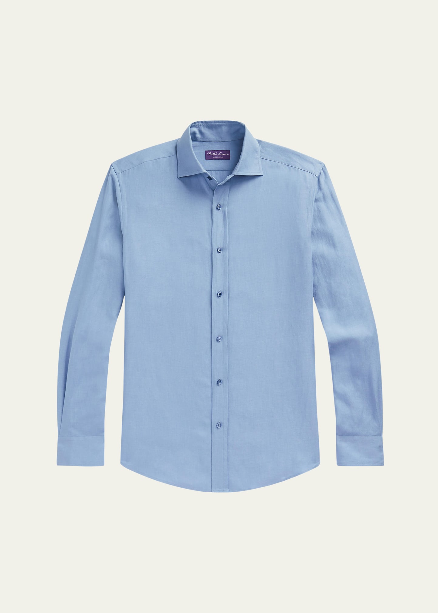 Ralph Lauren Men's Aston Silk Linen Sport Shirt In Blue