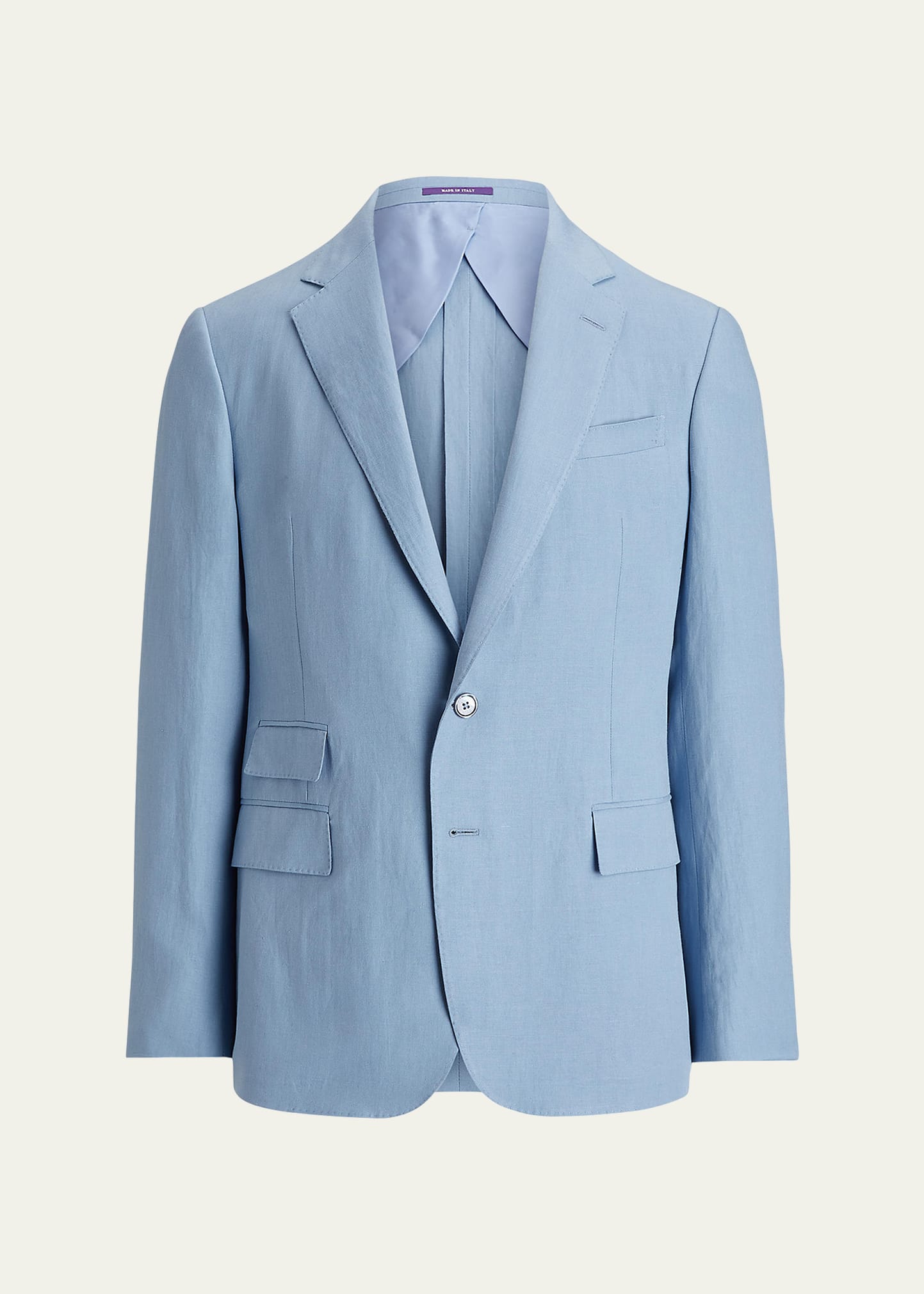 Ralph Lauren Men's Kent Hand-tailored Silk And Fine Linen Jacket In Blue