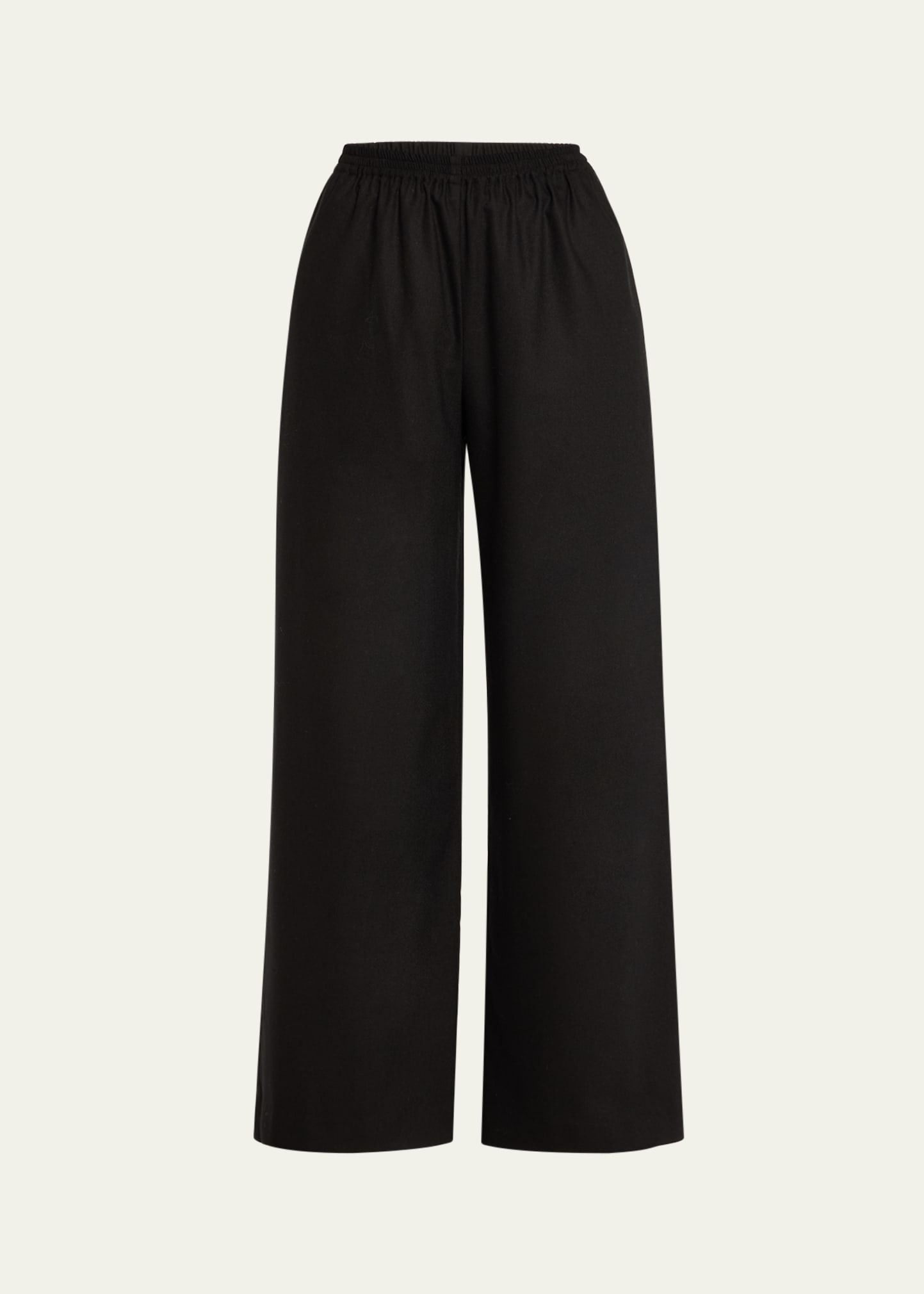 ESKANDAR CASHMERE-BLEND FLARED TROUSERS 