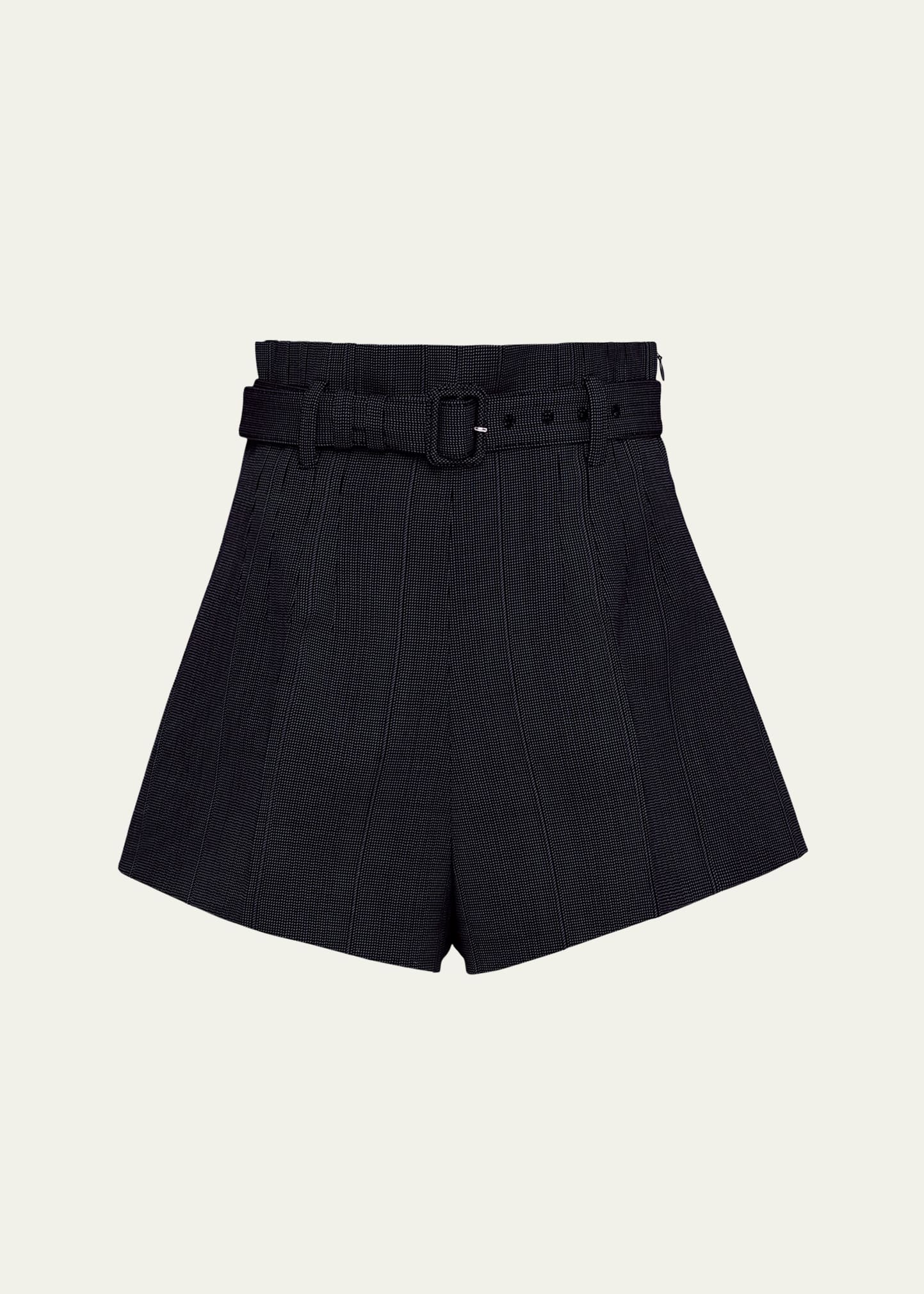Prada Wool Shorts In F0124 Navy
