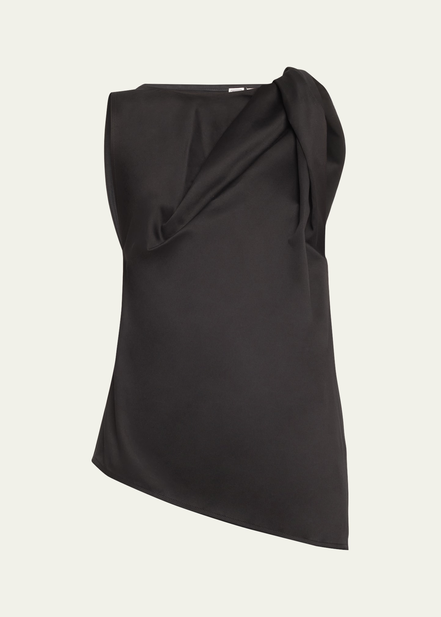 Totême Shoulder-twist Top In Black