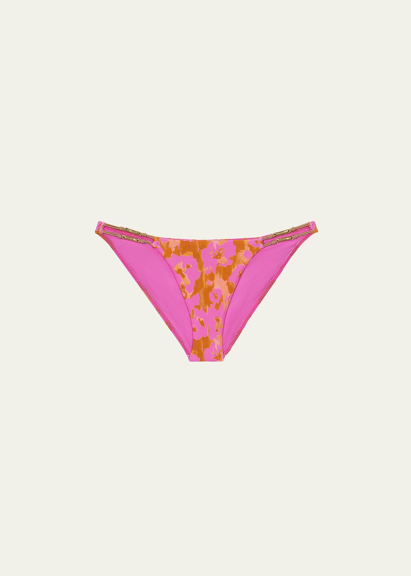 Shop Vix Mosqueta Ruth Double Detail Full Bikini Bottoms In Mosueta