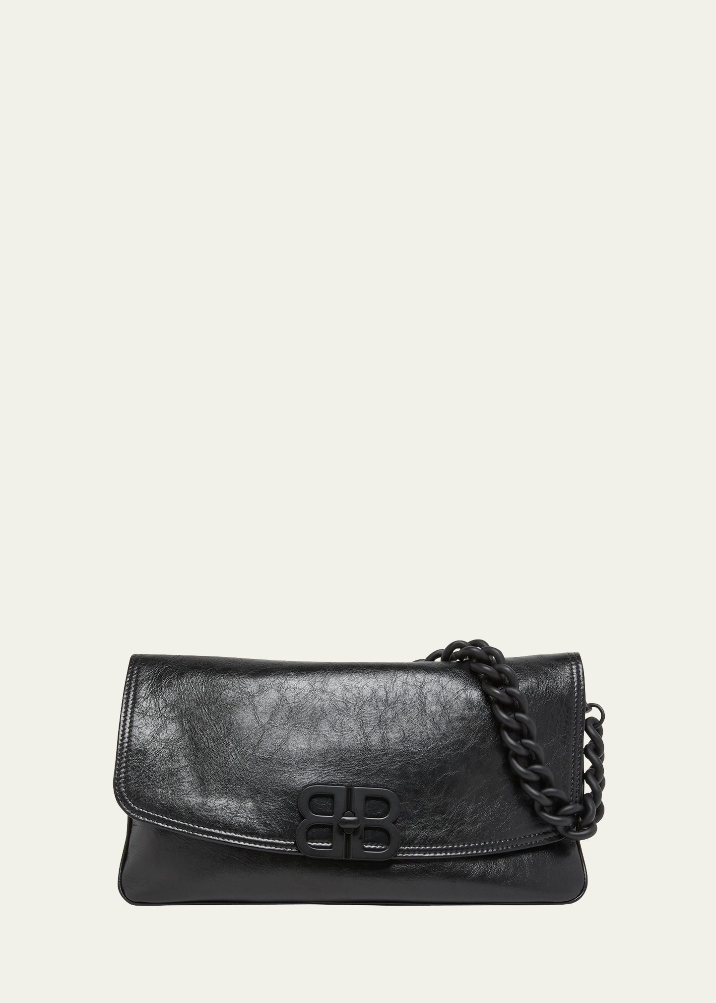 Medium Flap Leather Shoulder Bag