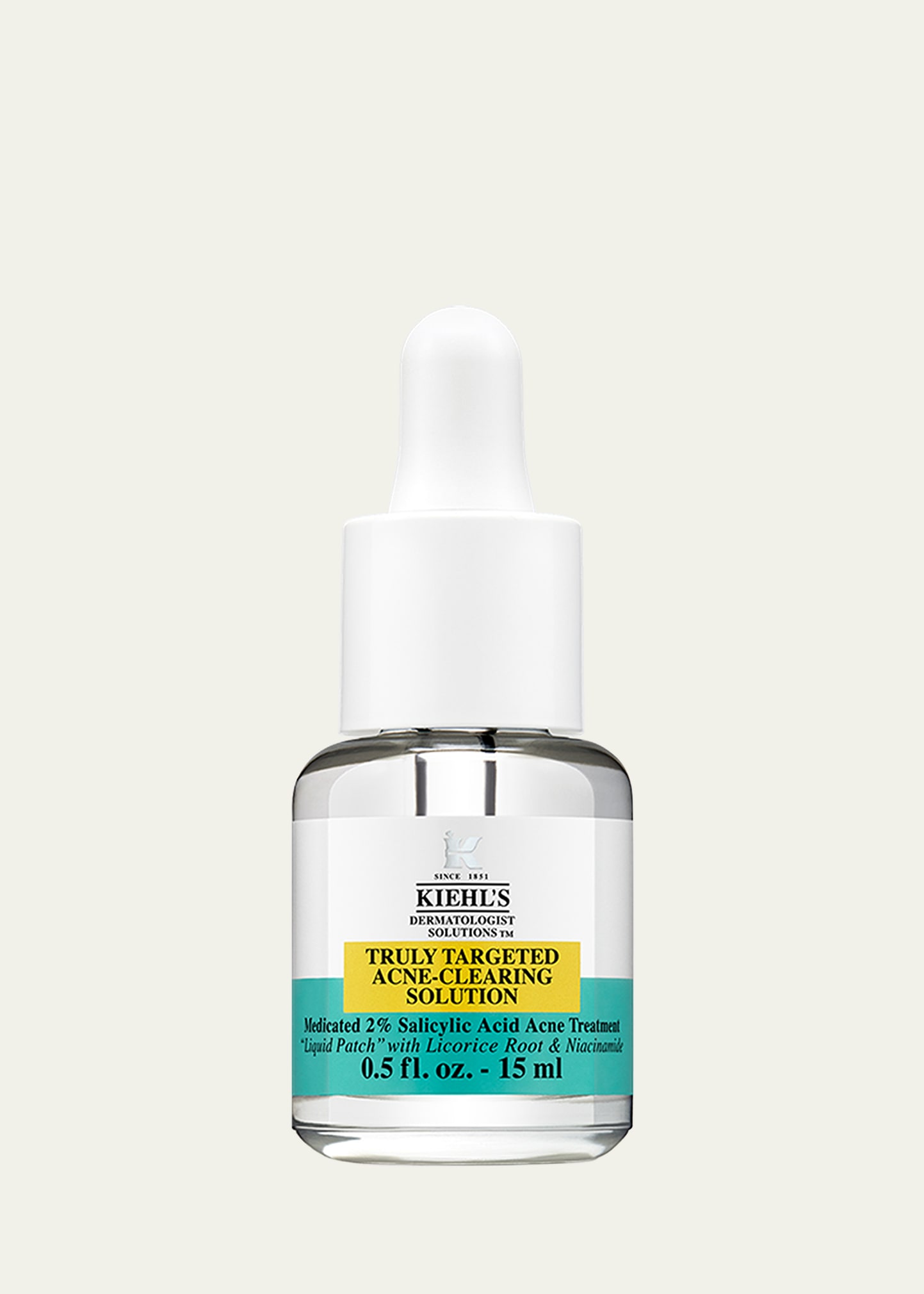 Kiehl's Since 1851 Truly Targeted Acne-clearing Solution With Salicylic Acid, 0.5 Oz. In White