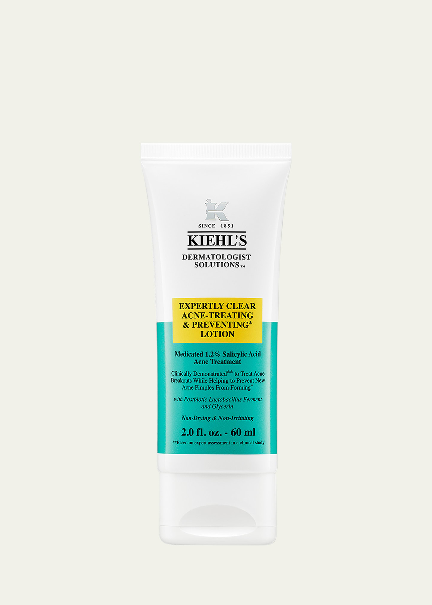 Kiehl's Since 1851 Expertly Clear Acne Treating & Preventing Lotion, 2 Oz. In White