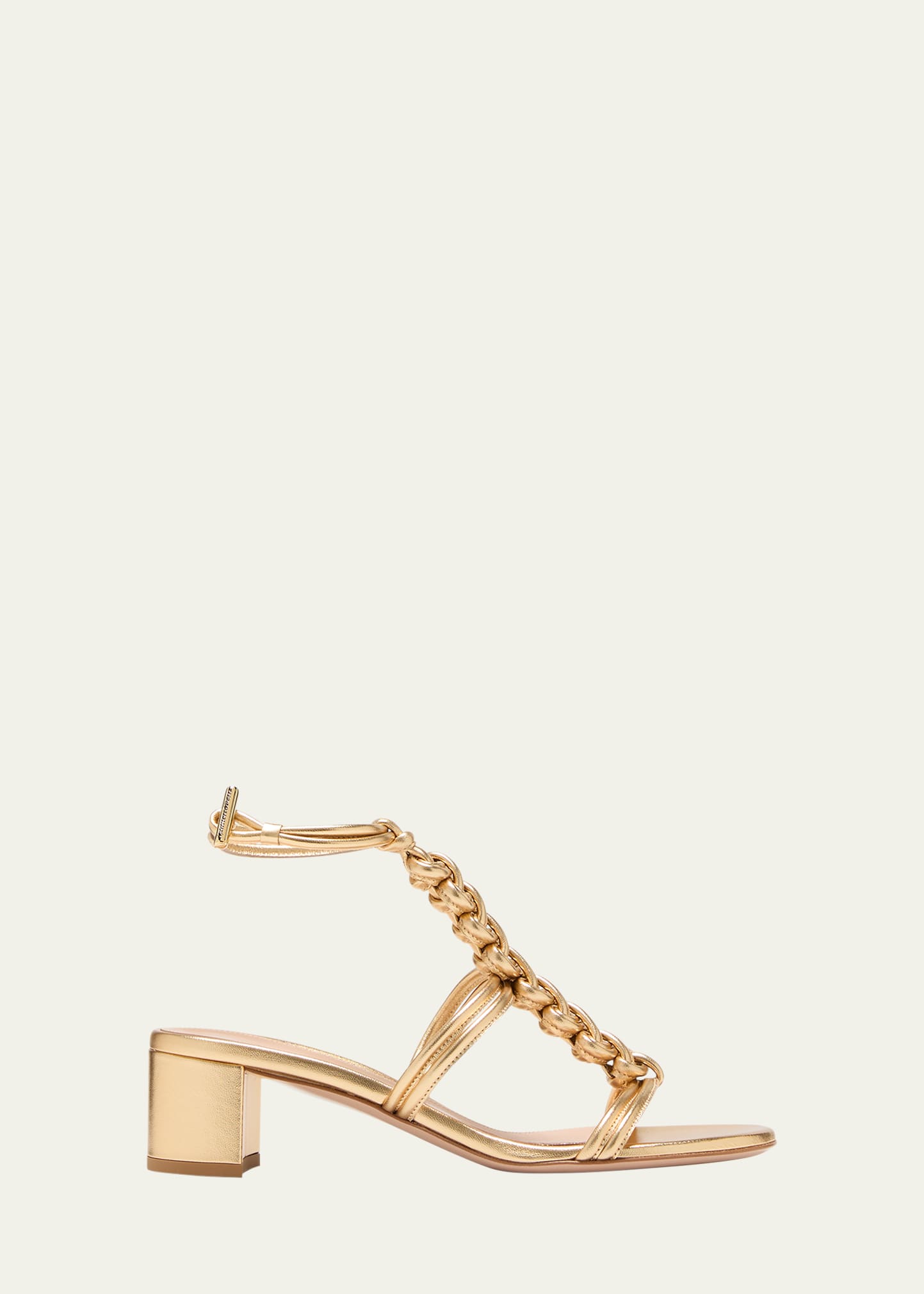 Gianvito Rossi Capua 45 Sandals In Gold