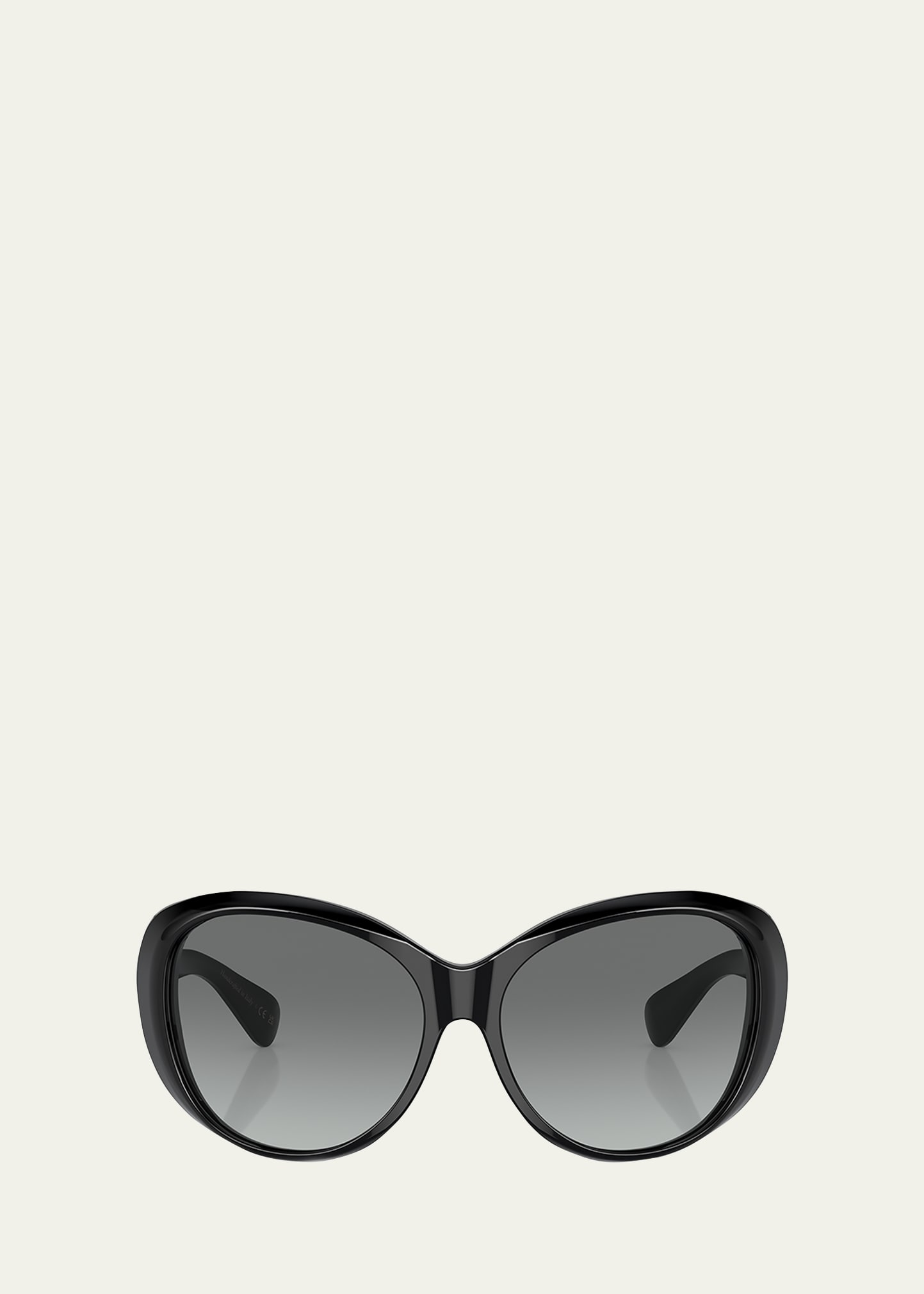 Shop Oliver Peoples Maridan Gradient Acetate & Plastic Round Sunglasses In Black