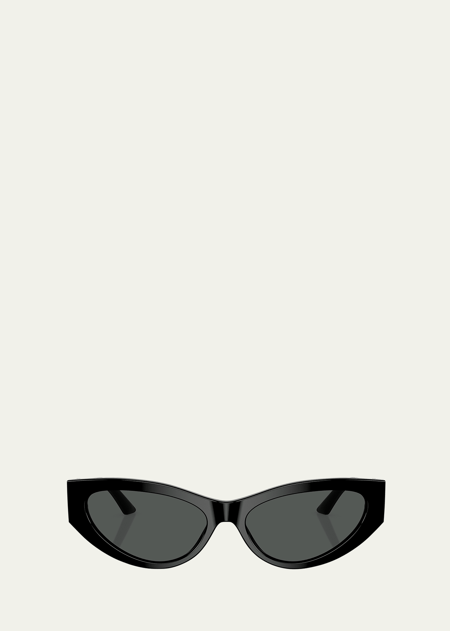 Shop Versace Greca Mixed-media Cat-eye Sunglasses In Black
