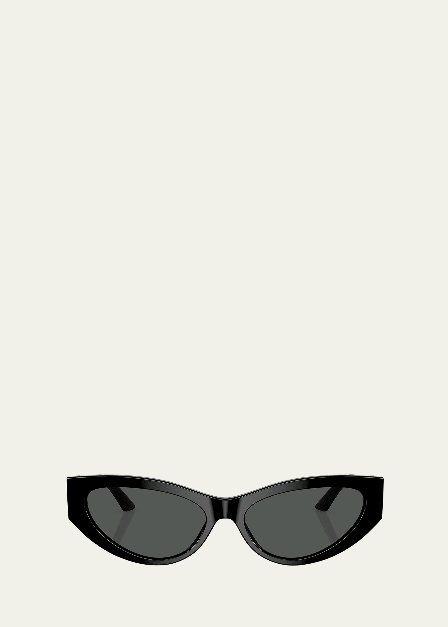 Versace Greca Mixed-media Cat-eye Sunglasses In Black