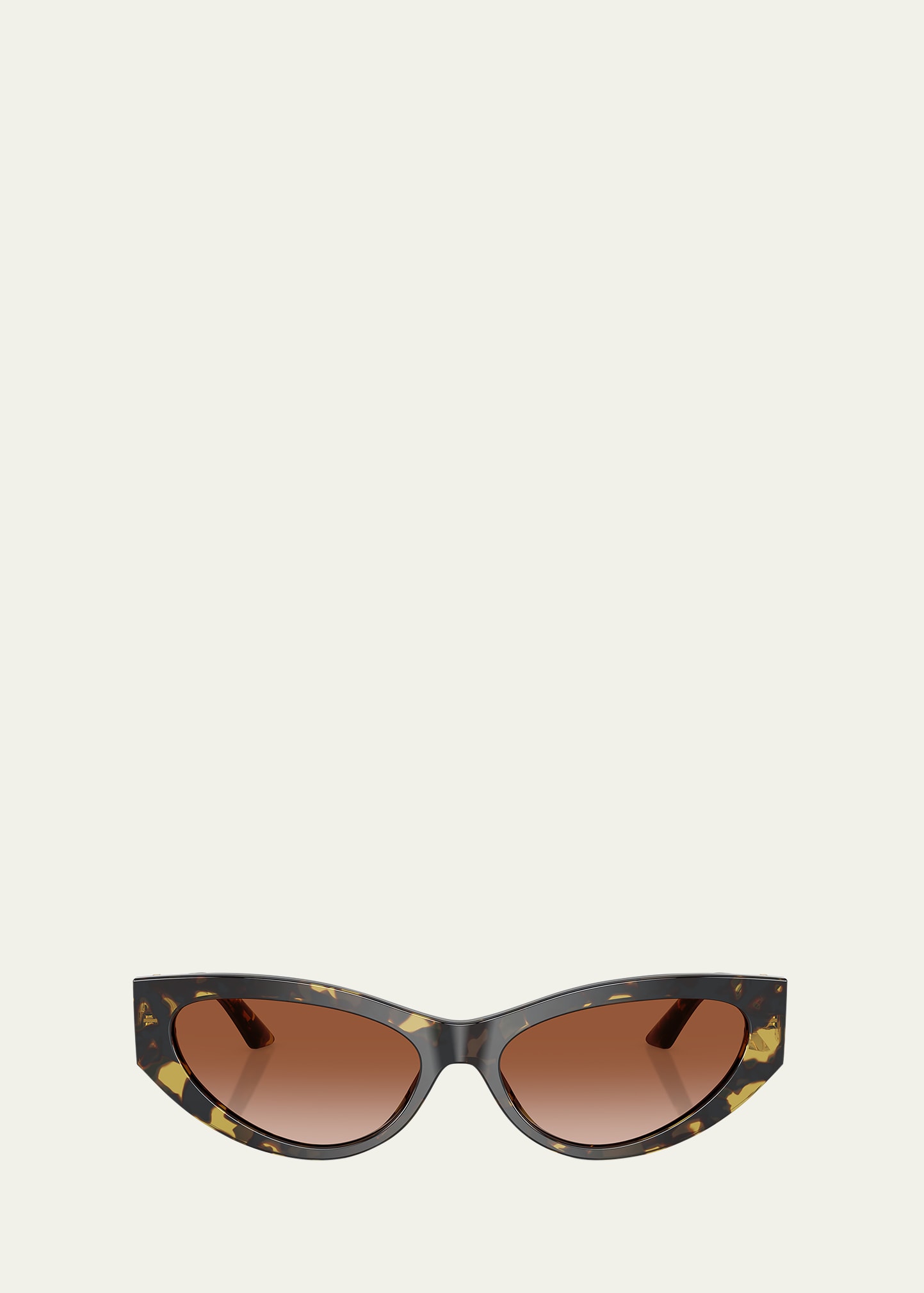 Bright Greca Embellished Cat-Eye Sunglasses