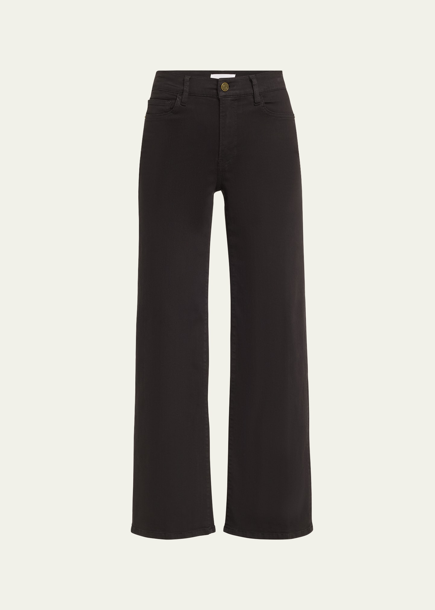 Frame Le Slim Palazzo Jeans In Black